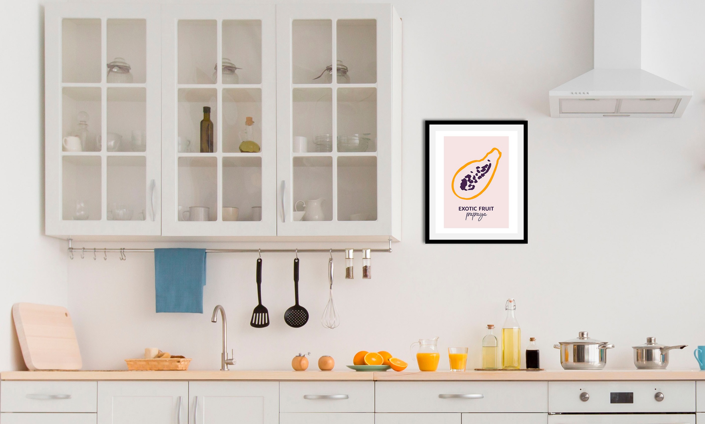 queence Bild »Papaya«, Obst-Obst Bilder-Schriftzug-Kunst, (1 St.), HD Premi günstig online kaufen