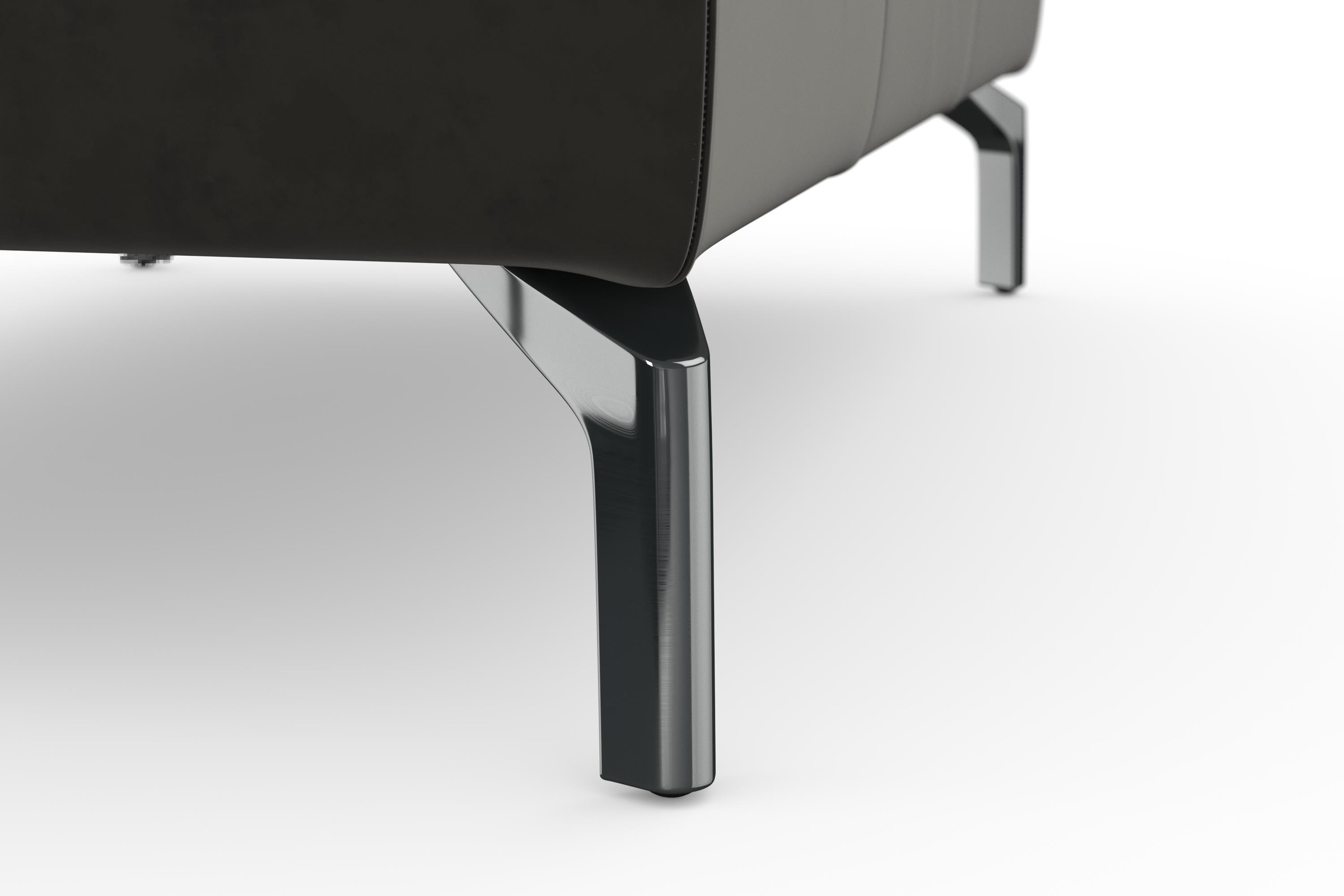 sit&more Hocker »Bendigo«, mit Klappfunktion, Bodenfreiheit 15 cm, wahlweise in 2 Fußfarben