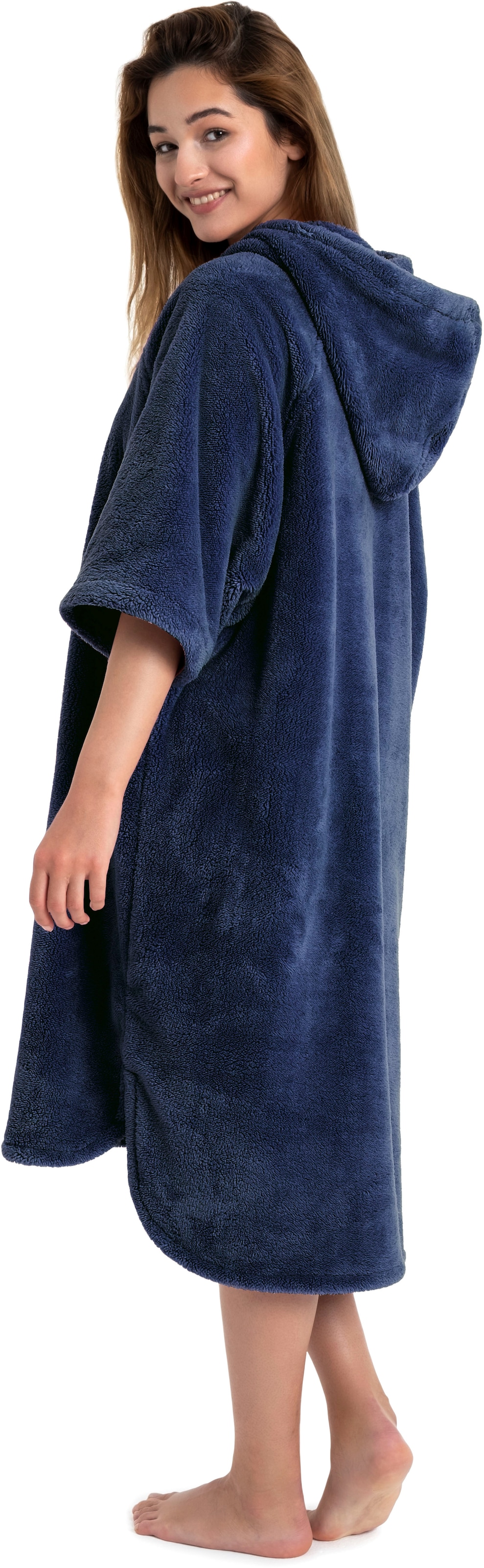 my home Badeponcho »Lillou«, (1 St.), weich und kuschelig, Unisex, für Damen und Herren, Surfponcho