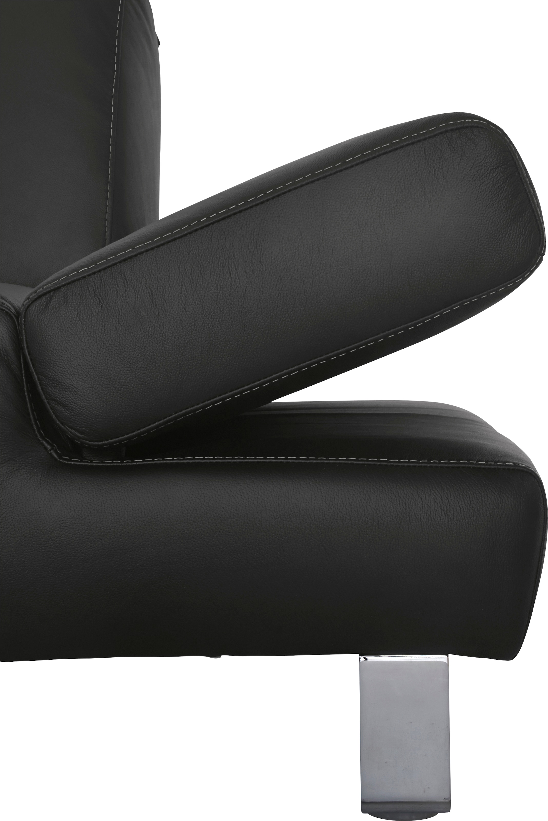 W.SCHILLIG 3-Sitzer »taboo Designsofa mit hohem Sitzkomfort«, mit Normaltiefe, inklusive Armlehnenverstellung, mit Kontrastnaht
