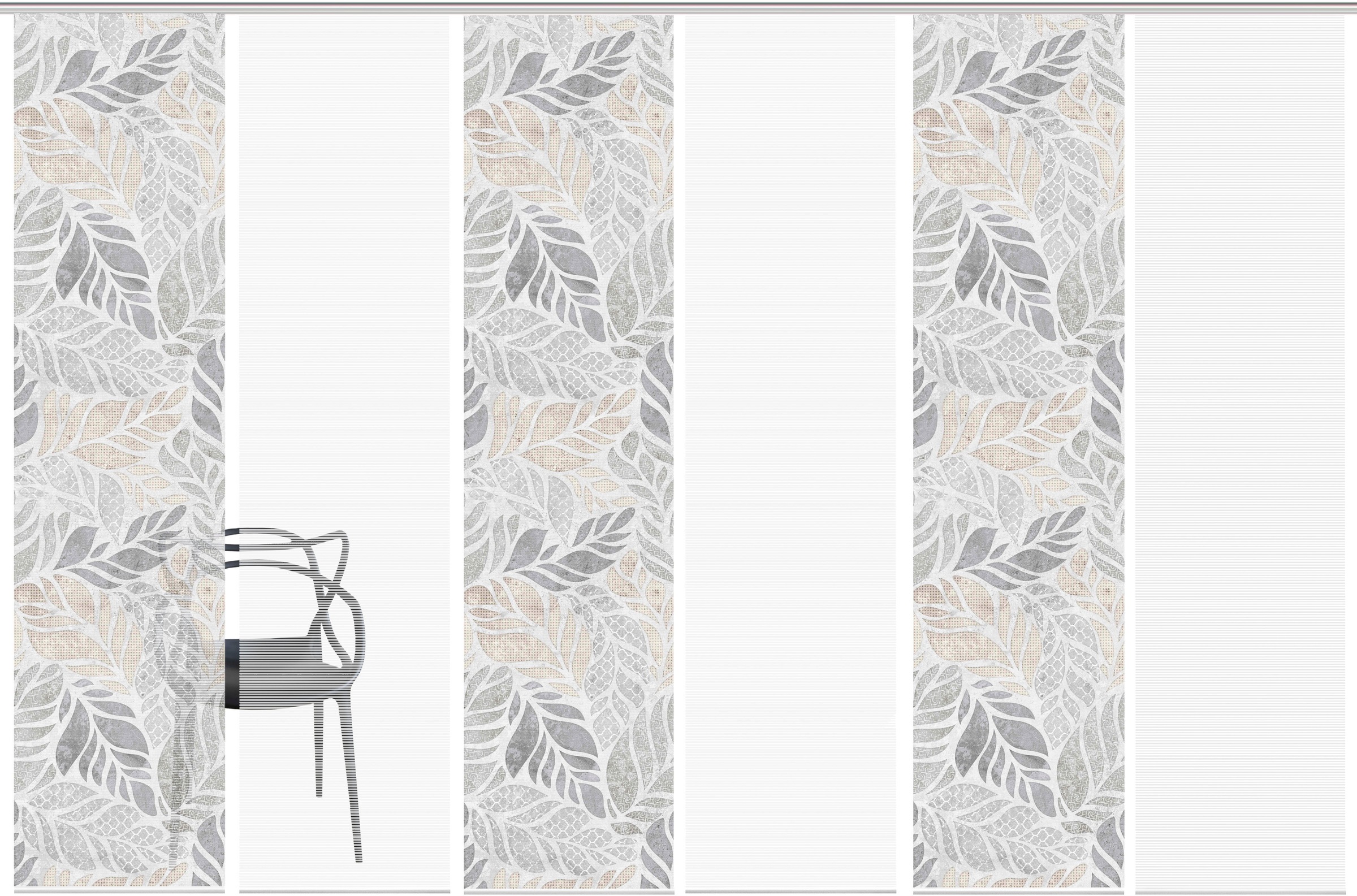 Vision S Schiebegardine »LISIO 6er SET« Paneelwagen 6 Stk. tlg. Schiebevorh günstig online kaufen