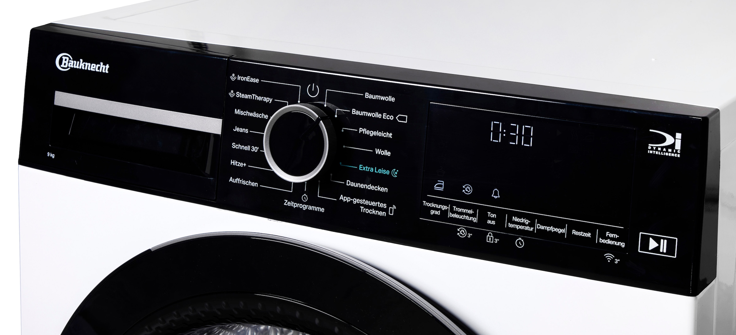 BAUKNECHT Wärmepumpentrockner »BT 95C WBS«, 9 kg, IronEase - Bügelfrei auf Knopfdruck, Silent Spin - leises Trocknen