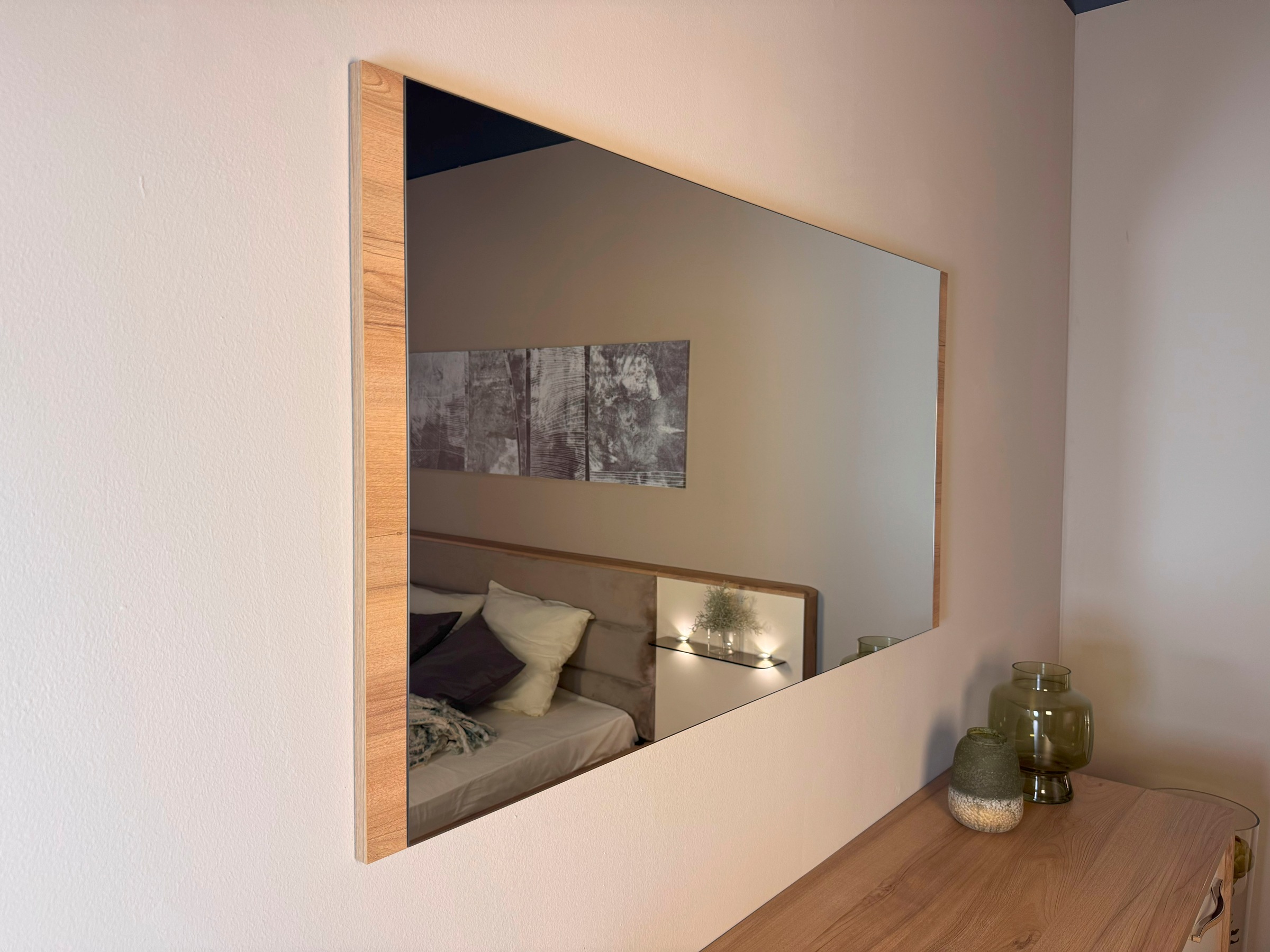 Home affaire Wandspiegel »Gala, 123x65cm«, FSC®-zertifizierter Holzwerkstoff, melaminbeschichtet, pflegeleicht