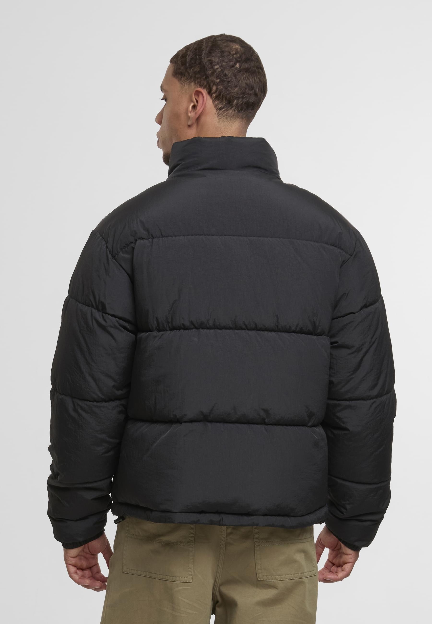 URBAN CLASSICS Winterjacke »Urban Classics Crinkle Puffer Jacket« 1 Stk. tlg. ohne Kapuze