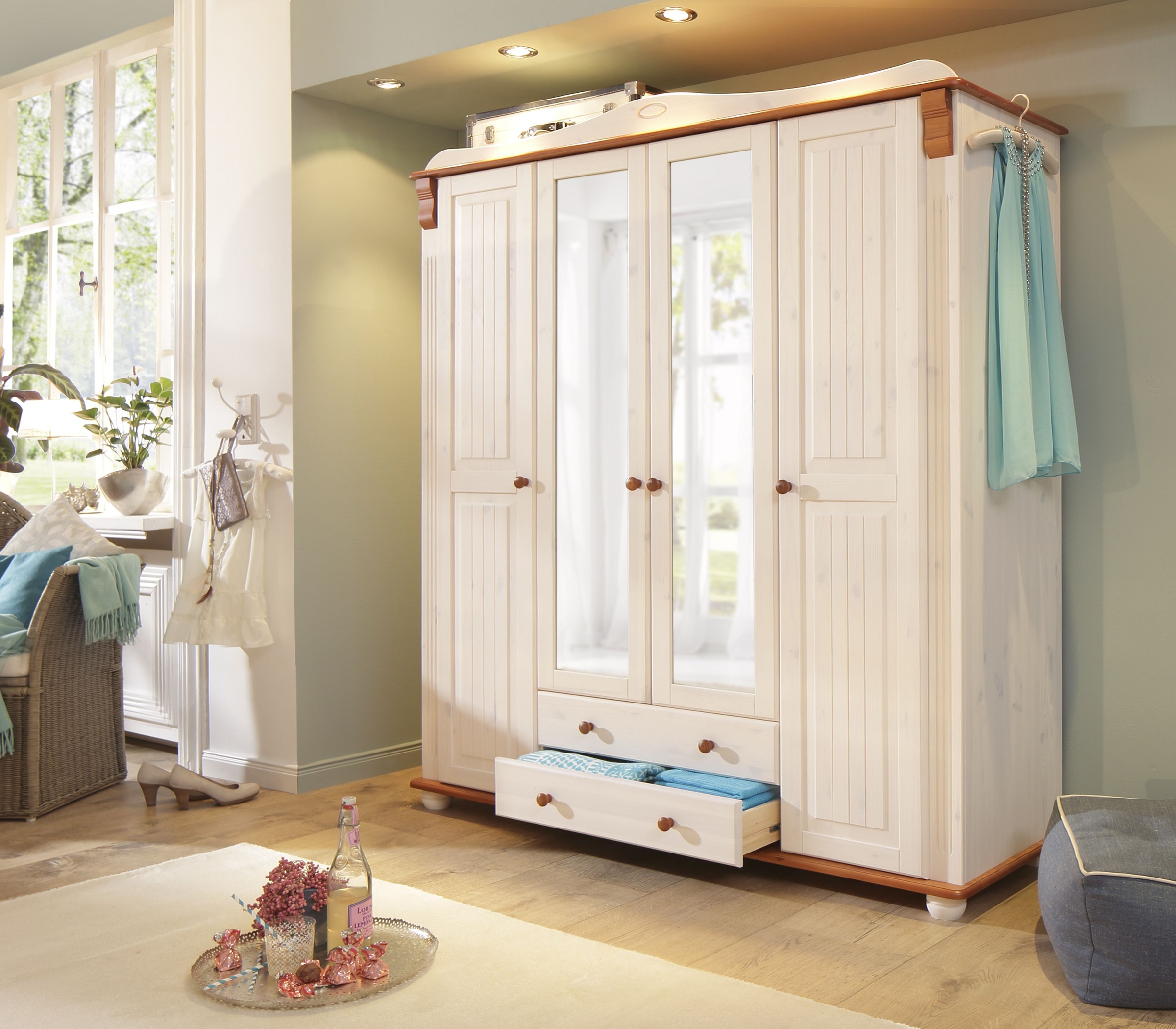 OTTO home Kleiderschrank »Adele« 4 Breiten: 92/130/169/207 H/T ca. 191/54 c günstig online kaufen