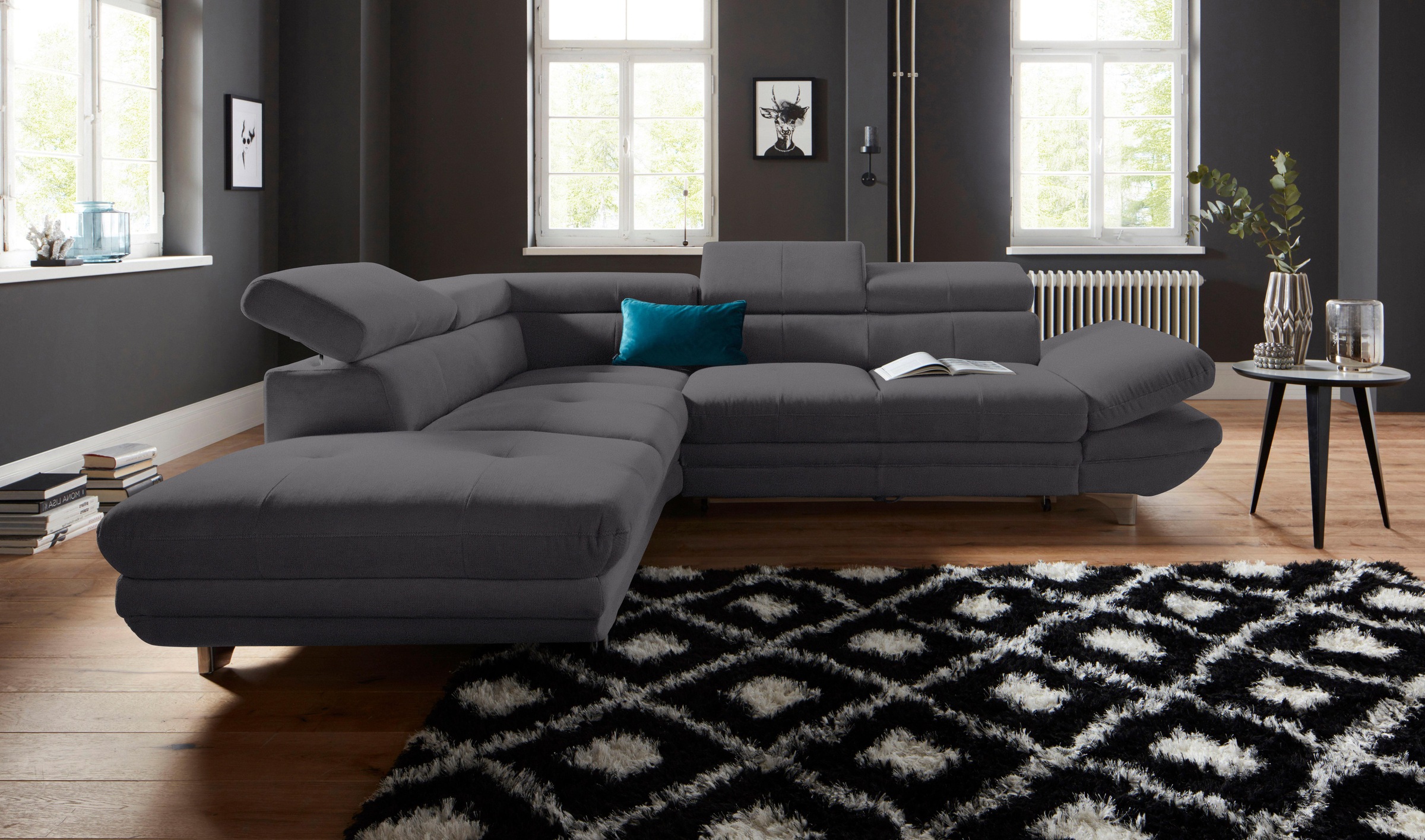 COTTA Ecksofa »Enterprise L-Form«, mit Arm- & Kopfteilverstellung, wahlweis günstig online kaufen