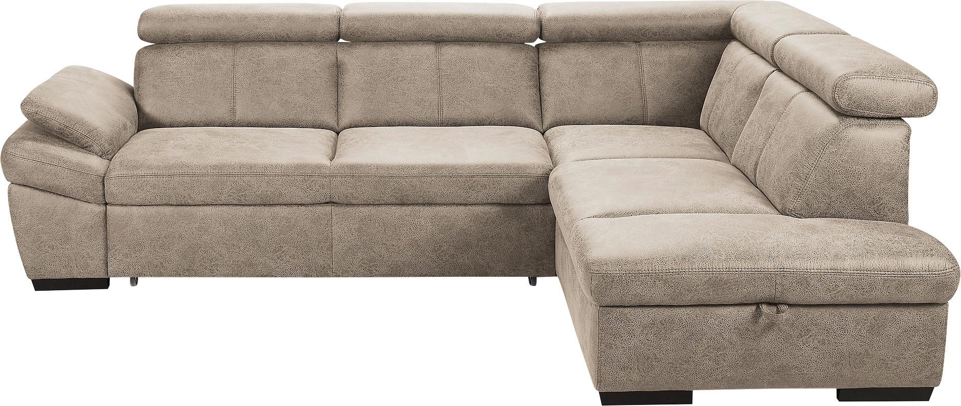 exxpo - sofa fashion Ecksofa »Salerno, Funktionssofa, hoher Sitzkomfort, Br günstig online kaufen