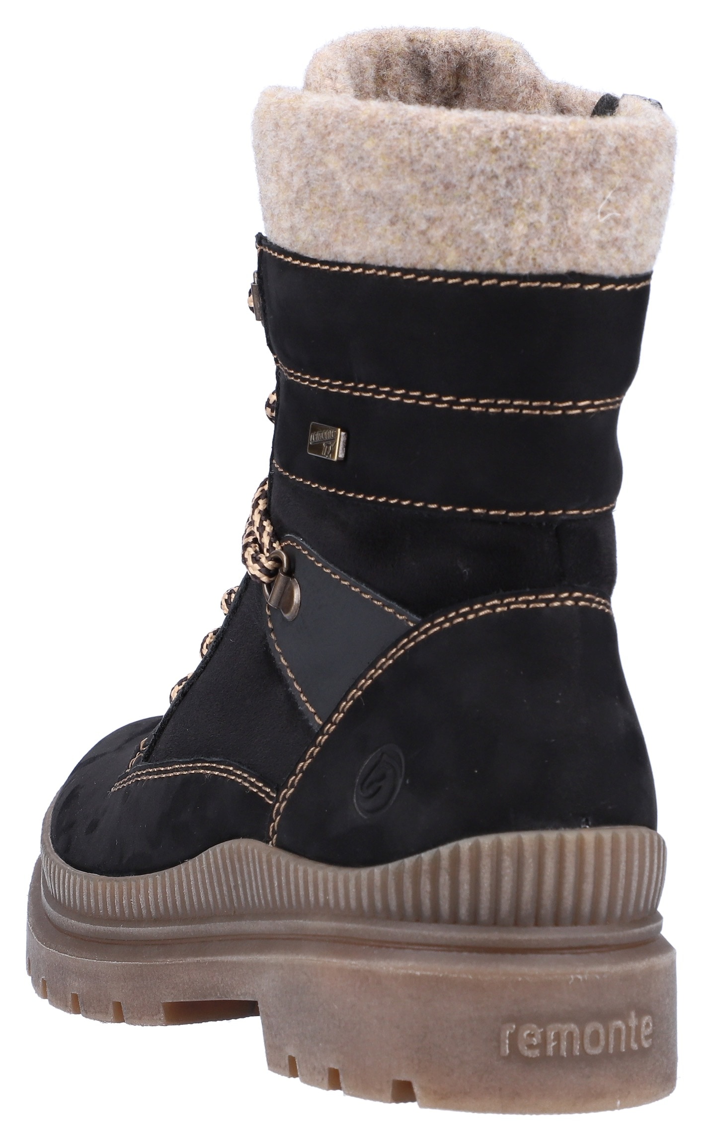 Remonte Winterboots »FIBER-GRIP«, Schnürstiefelette, Profilsohle, mit Schurwollfutter und TEX