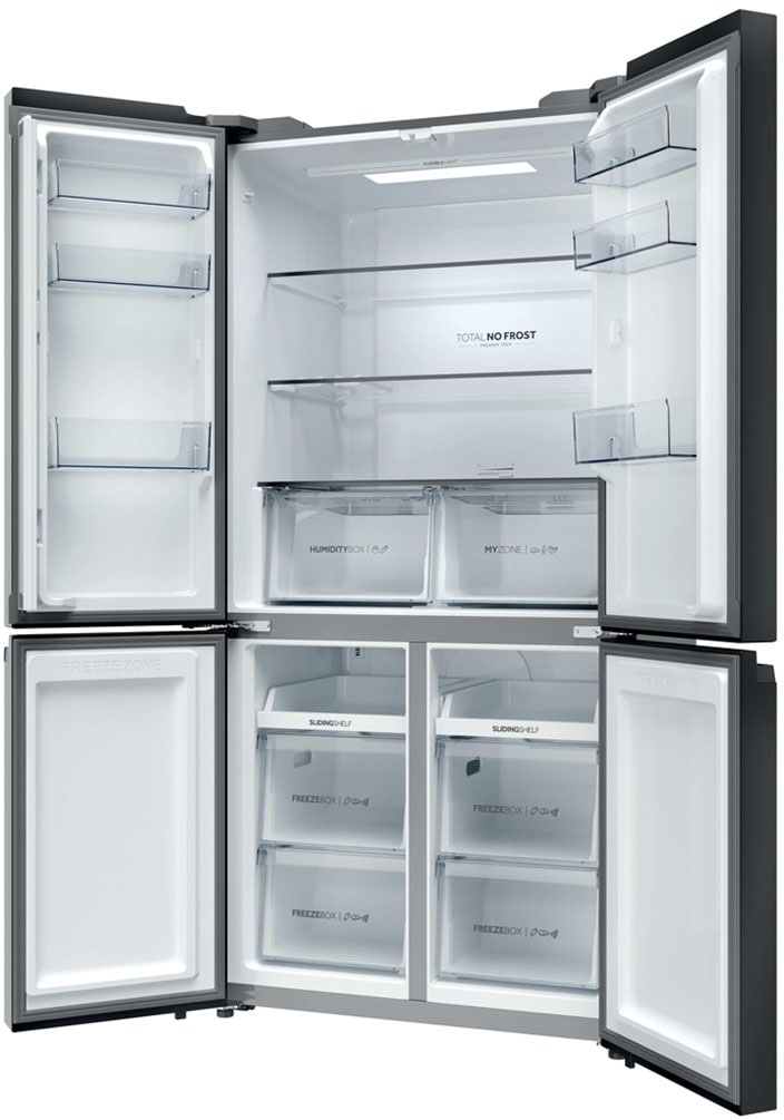 Haier Kühl-/Gefrierkombination Cube 90 »HCR39F19ENPT« 190,5 cm hoch 90,8 cm breit Humidity Zone: Obst, Gemüse und Salat 2x länger frisch halten
