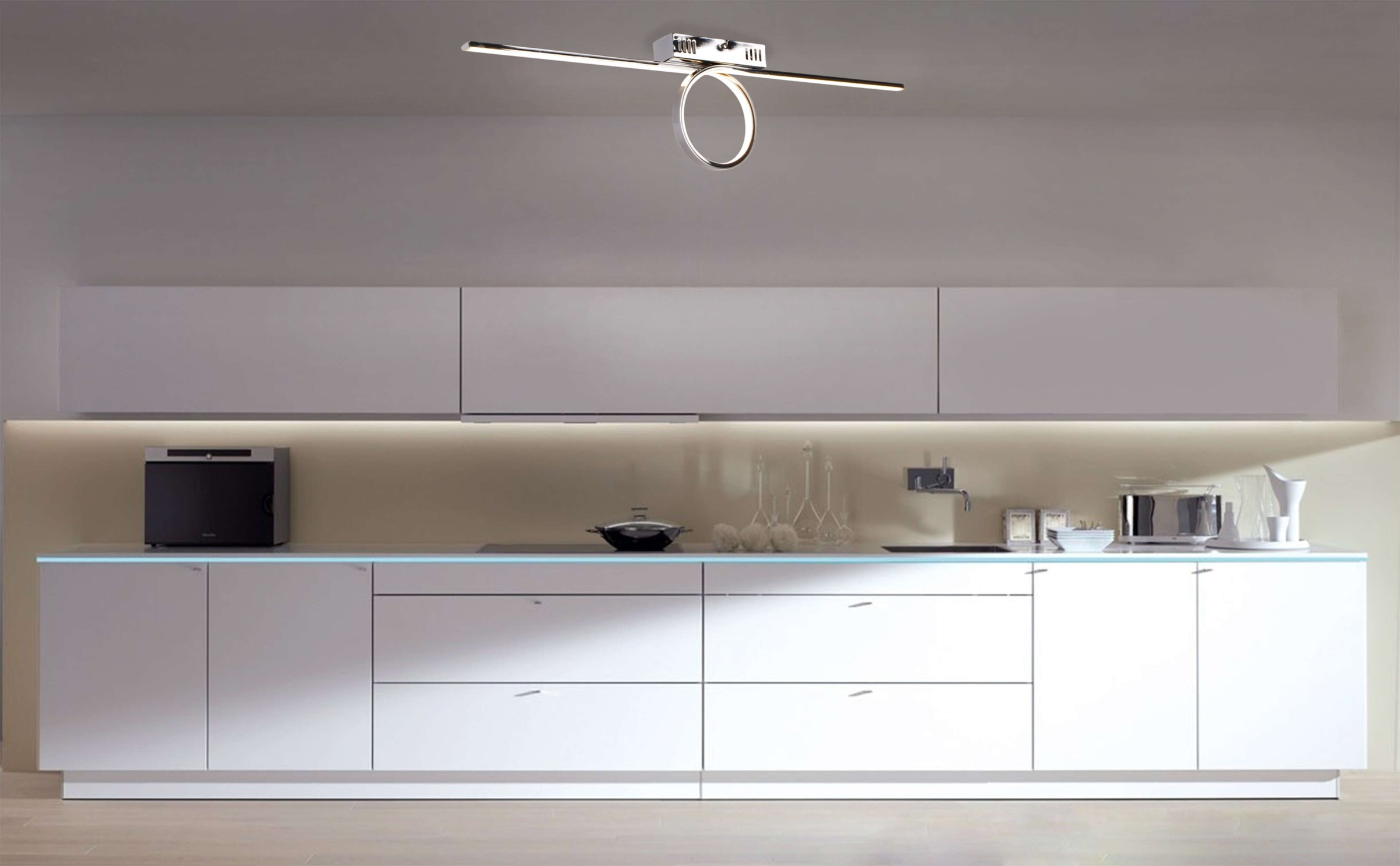 näve LED Deckenleuchte »"Loop"« 1 Stk. Warmweiß modernes Design; incl. Traf günstig online kaufen