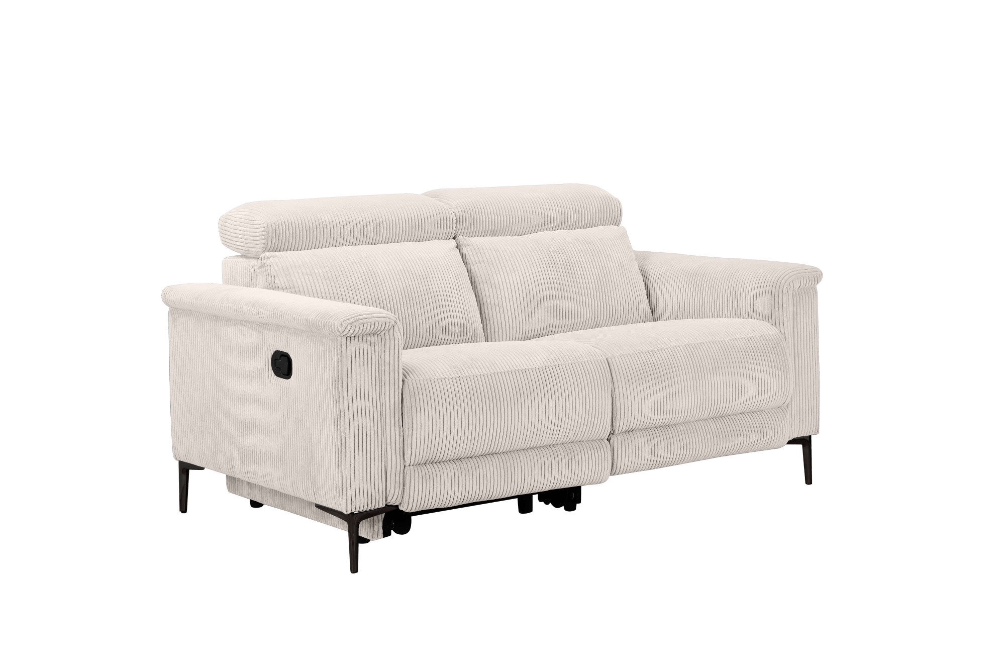 Places of Style 2-Sitzer »Lund in Cord, mit manueller o. elektrischer«, Relaxfunktion, USB-A, Kopfteilverstellung, Breite 160 cm