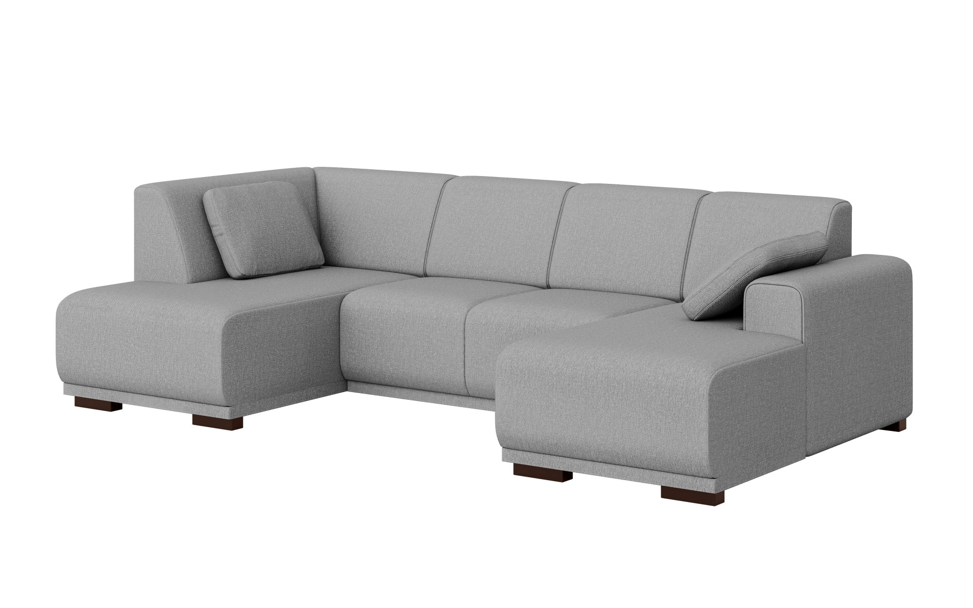 Home affaire Wohnlandschaft »BORNHOLM U-Form mit Recamiere rechts/links, B/T/H: 300/162/85 cm«, U-Form mit Wellenunterfederung, Recamiere rechts oder links bestellbar