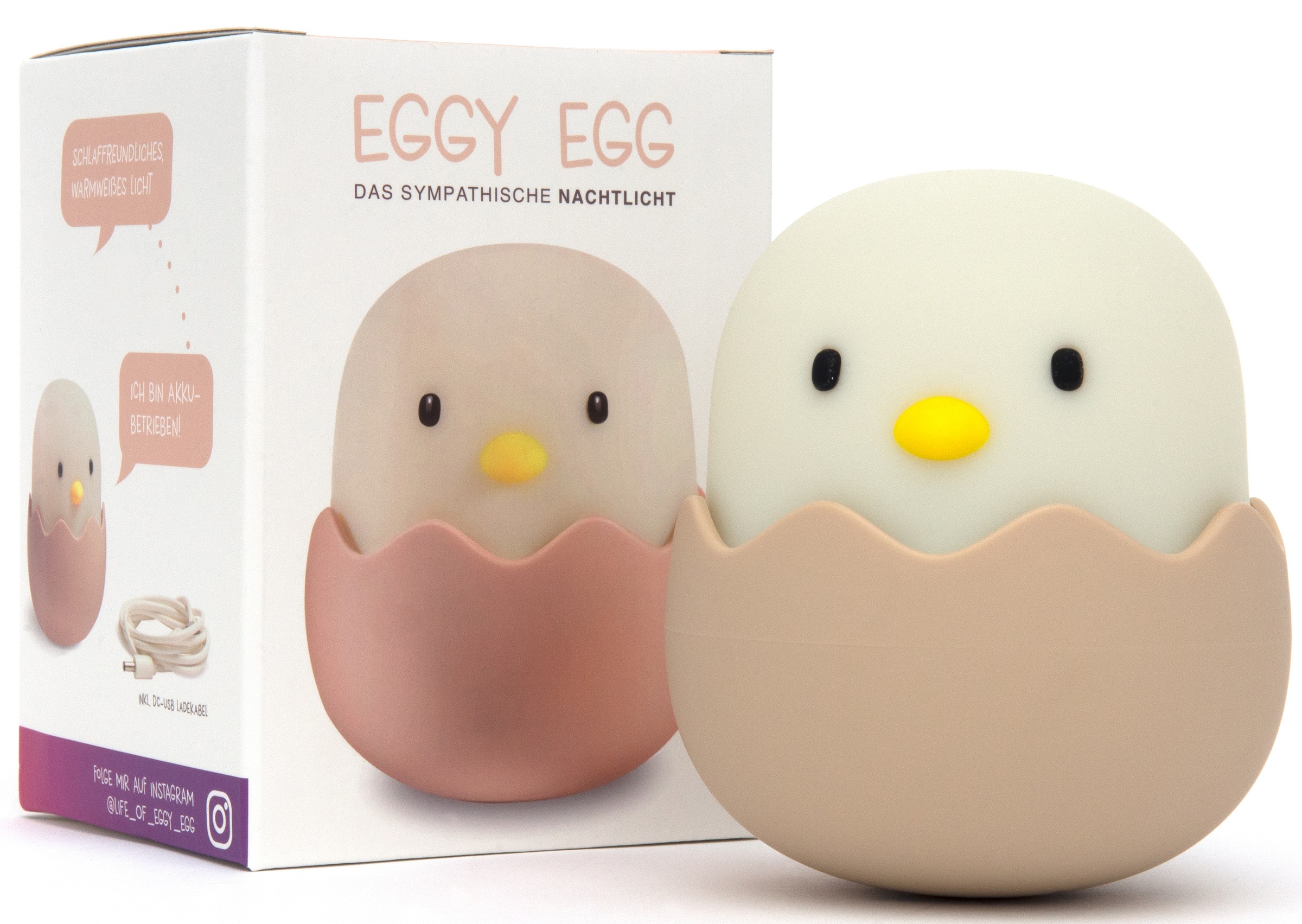 niermann LED Nachtlicht »Eggy Egg«, 1 flammig, Leuchtmittel LED-Modul   LED günstig online kaufen