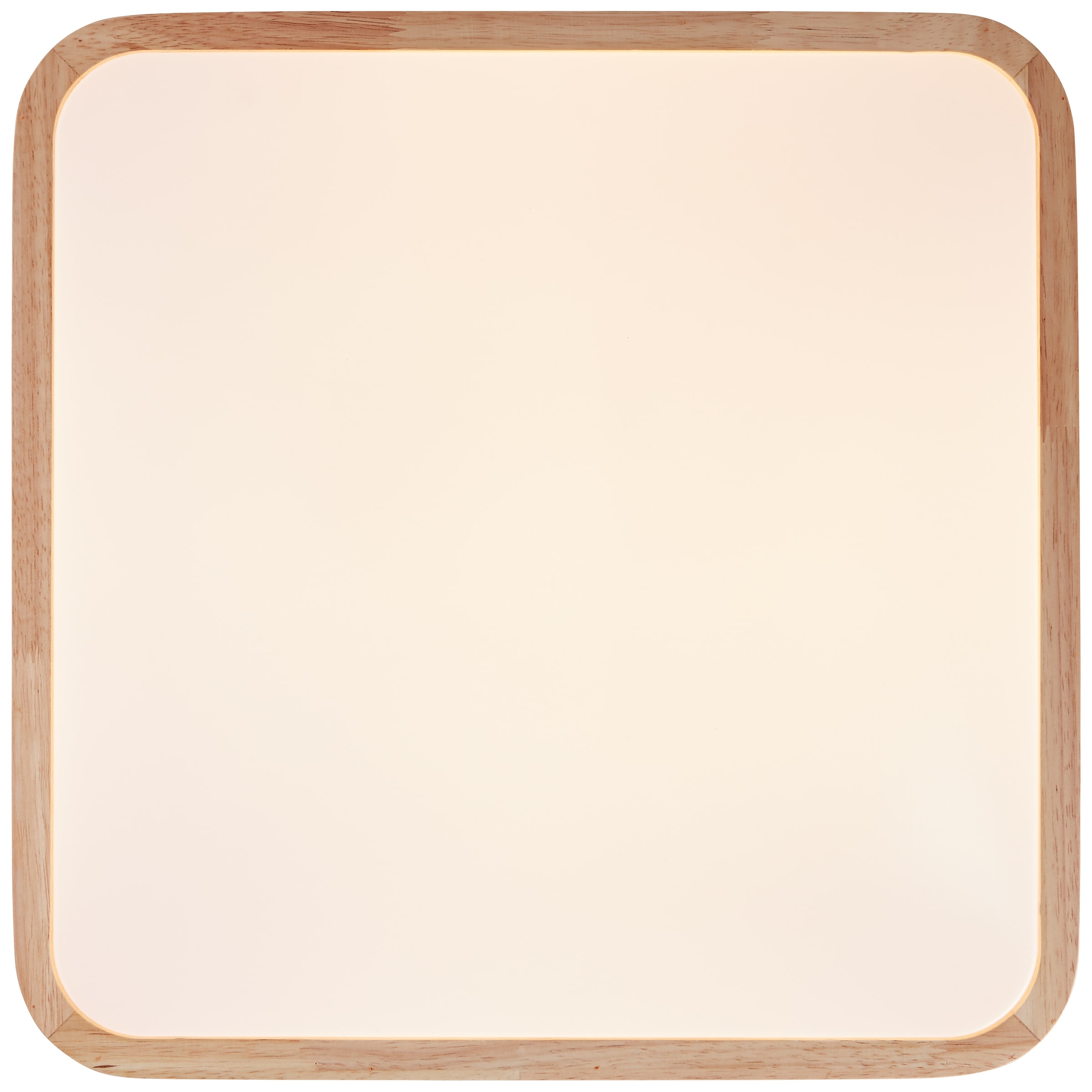 Brilliant LED Deckenleuchte »Tumeo«, 40 x 40 cm, 2400 lm, Metall/Holz, holz hell/weiß