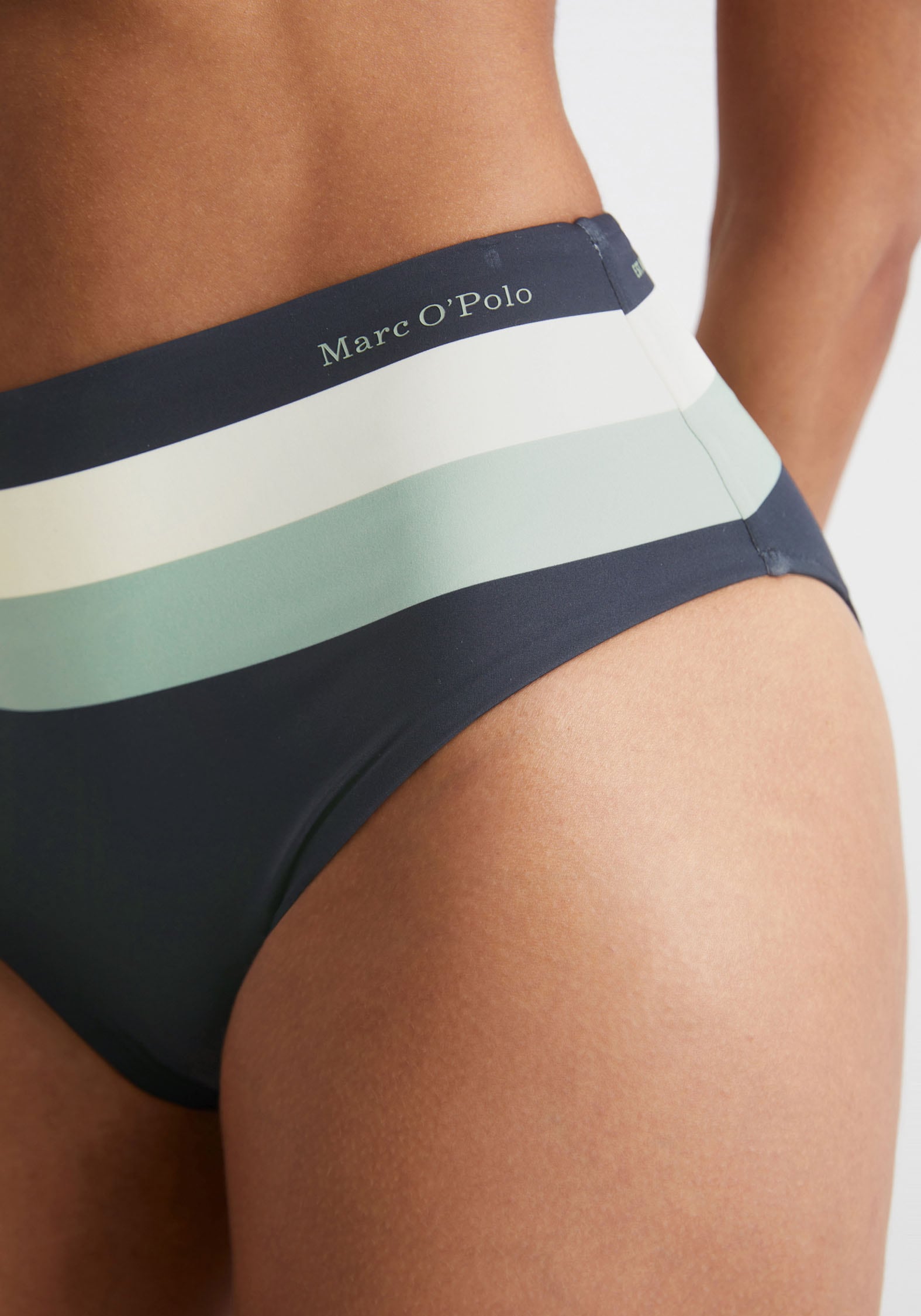 Marc O'Polo Bikini-Hose »Summer Stripes«, mit elegantem Farbblock-Muster