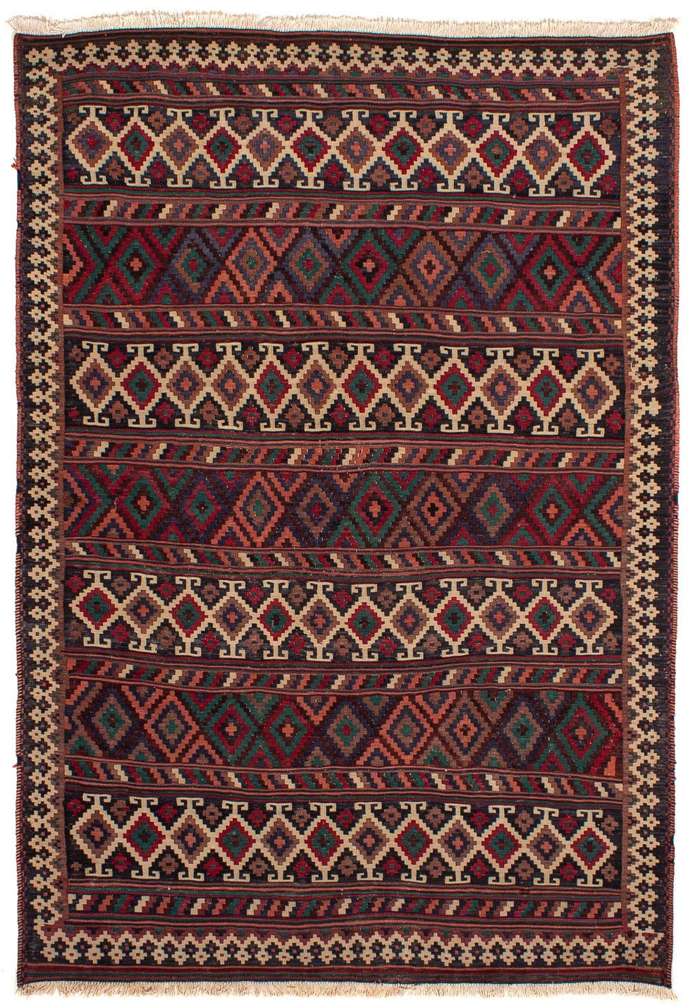 morgenland Wollteppich »Kelim - Oriental - 244 x 172 cm - mehrfarbig«, rech günstig online kaufen