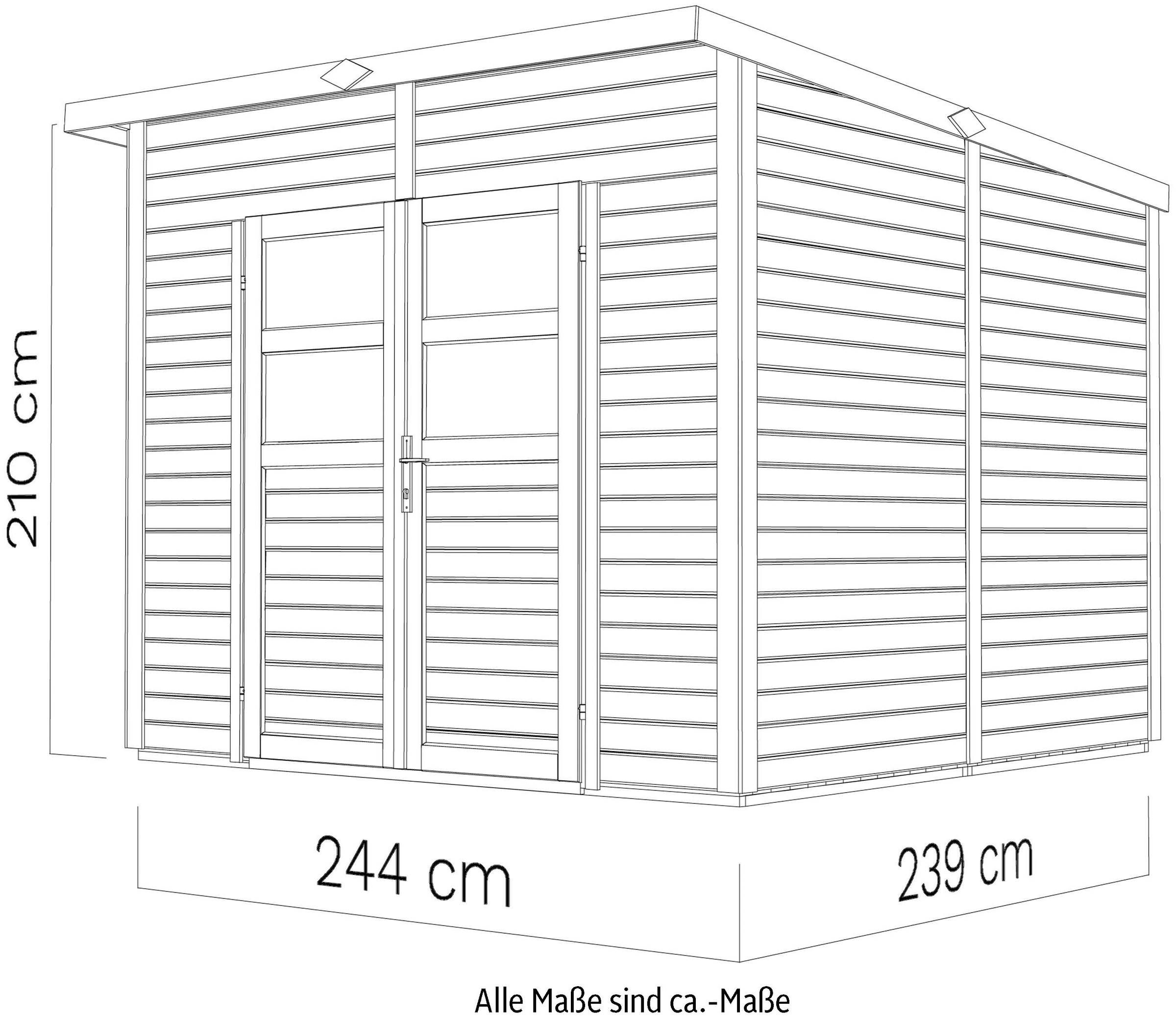 KONIFERA Gartenhaus »Felix 3«, Inklusive Fußboden