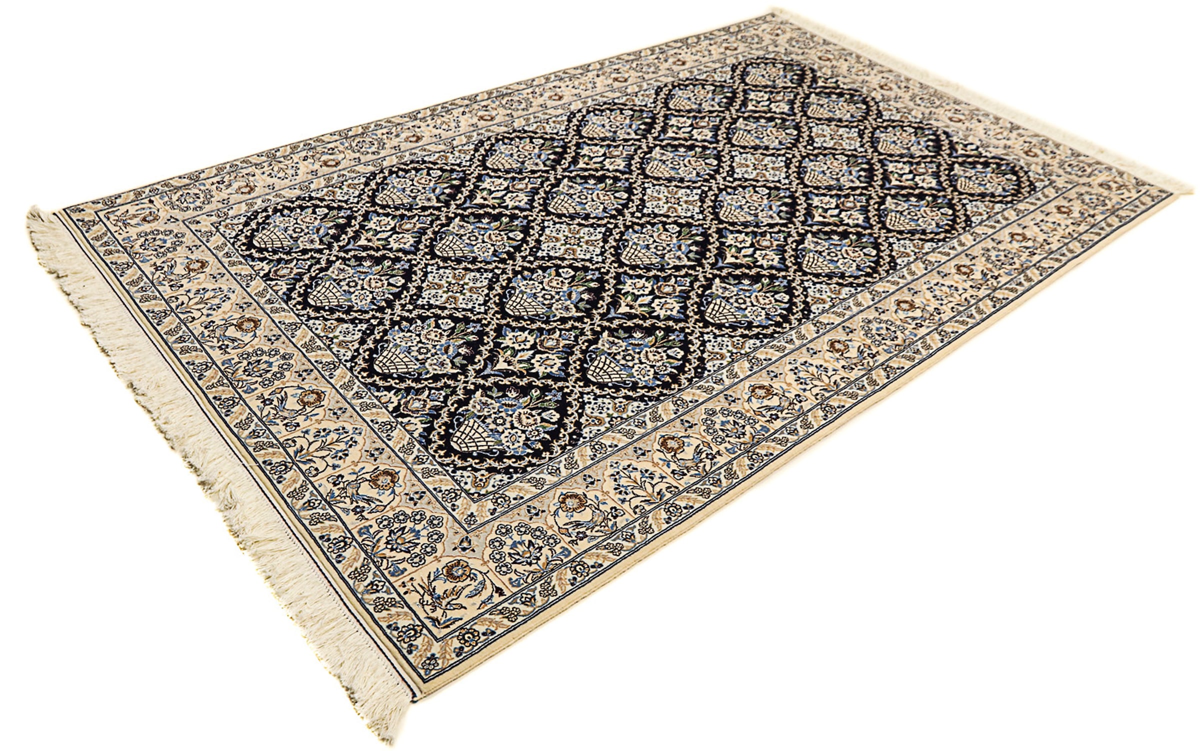 morgenland Orientteppich »Perser - Nain - Premium - 243 x 151 cm - beige«, günstig online kaufen