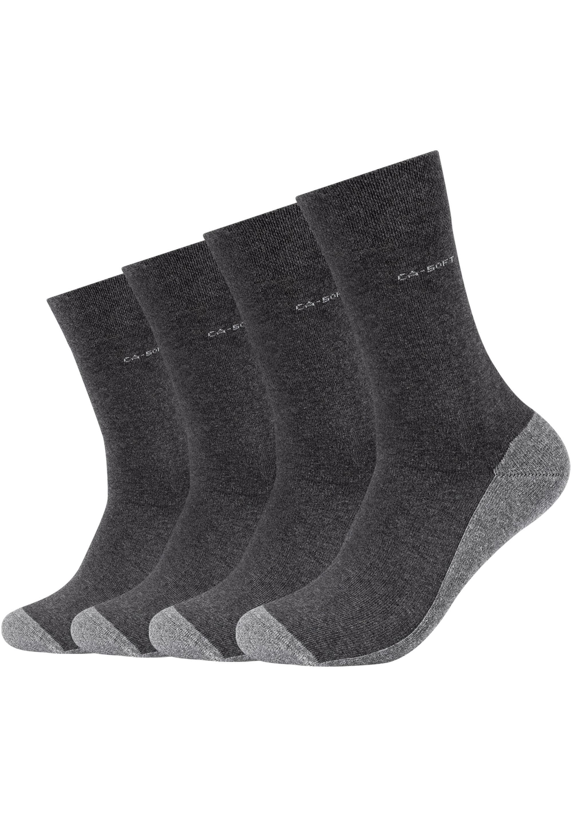 Camano Langsocken »ca-soft« 4 Stk. tlg. mit dezentem Logodruck