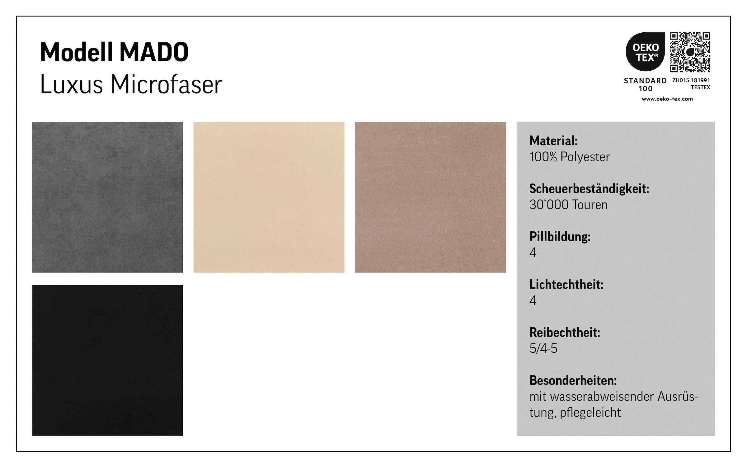 COTTA Sessel »Mado , Breite 110 cm« verschiedene Sofas individuell kombinierbar