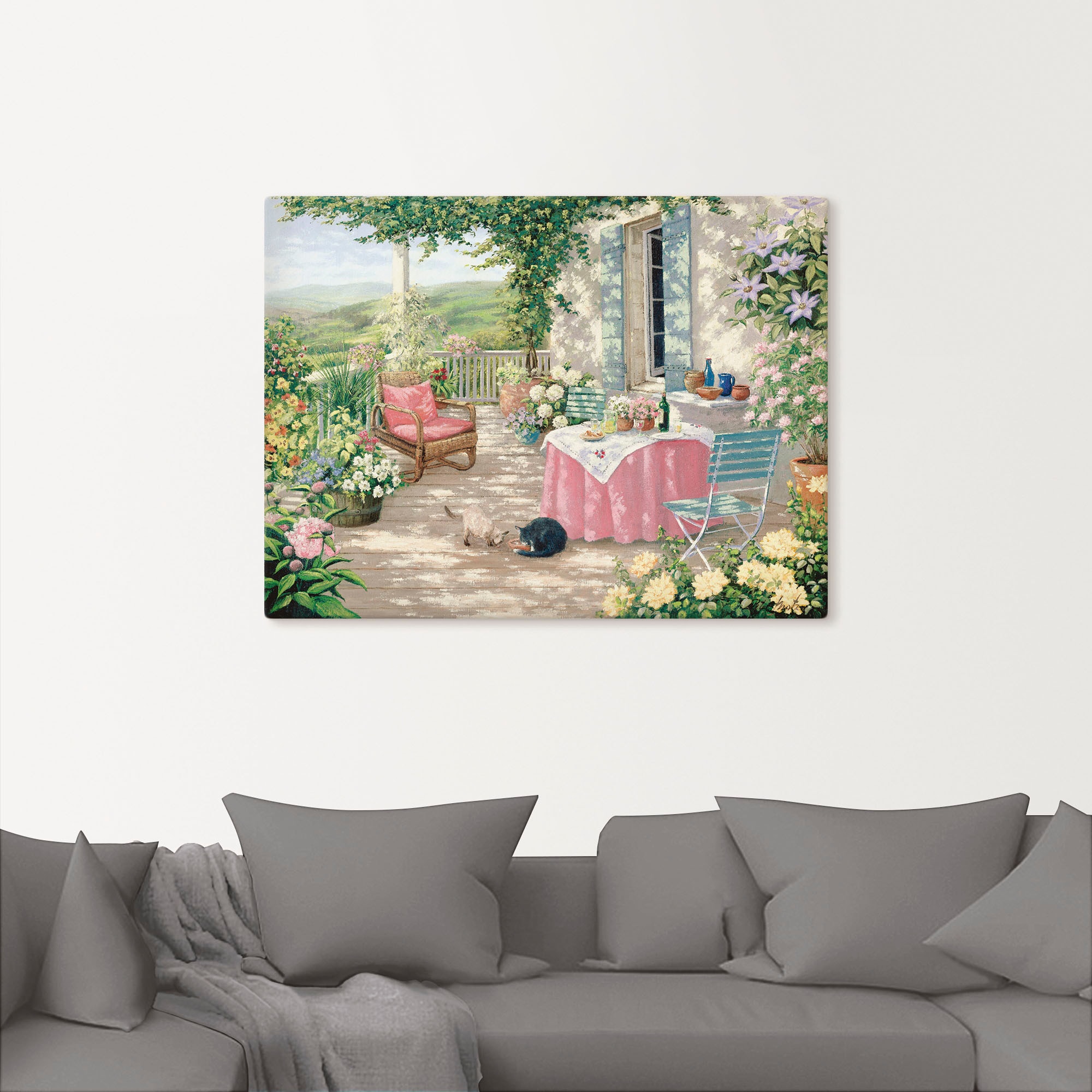 Artland Wandbild "Brunch", Garten, (1 St.), als Leinwandbild, Poster in ver günstig online kaufen