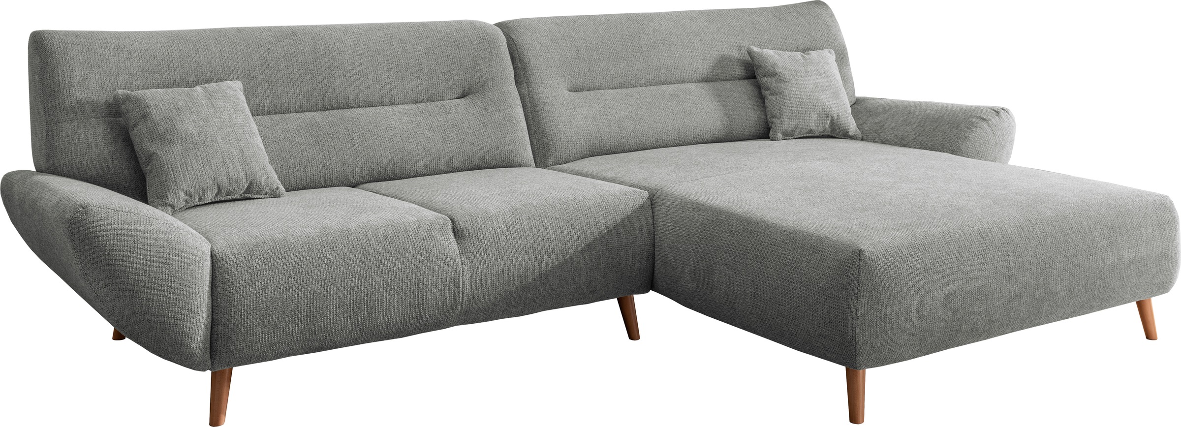 INOSIGN Ecksofa »Drago, elegant und zeitlos, komfortabel, Holzfuß, L-Form«, günstig online kaufen