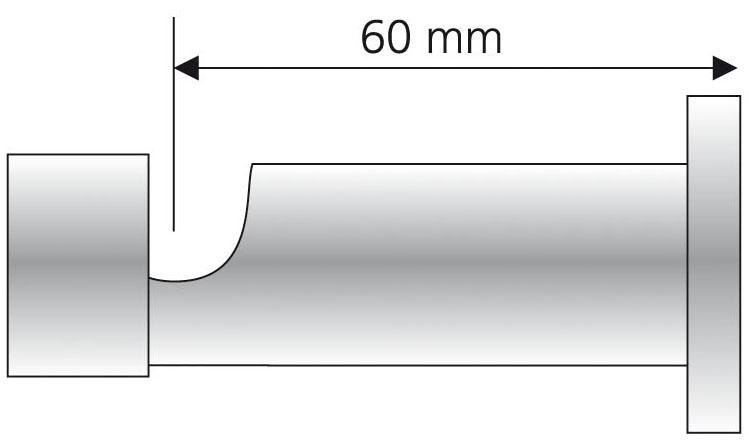 Liedeco Träger, (1 St.), für Gardinenstangen Ø 20 mm
