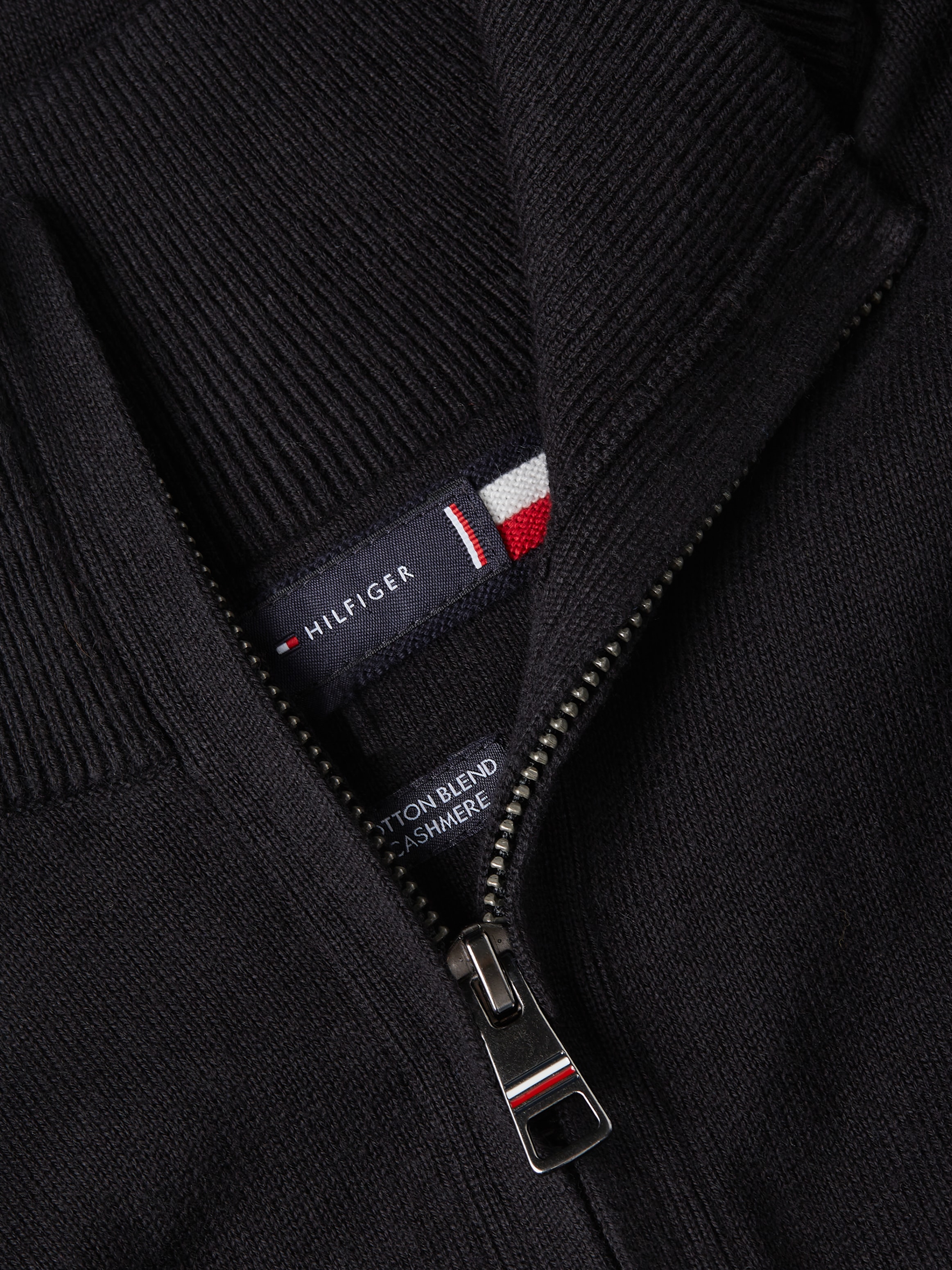 Tommy Hilfiger Cardigan »PIMA ORG CTN CASHMERE ZIP THRU«