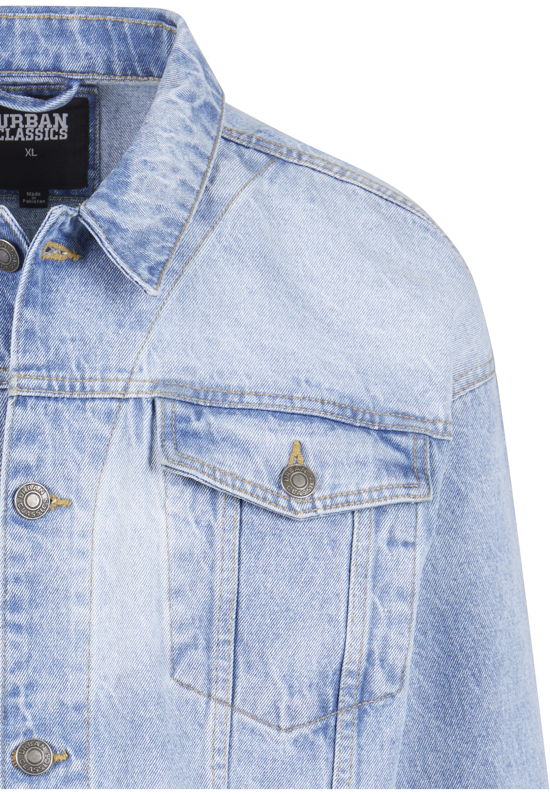 URBAN CLASSICS Jeansjacke »Urban Classics Herren Heavy Ounce Boxy Denim Jacket« 1 Stk. tlg. ohne Kapuze