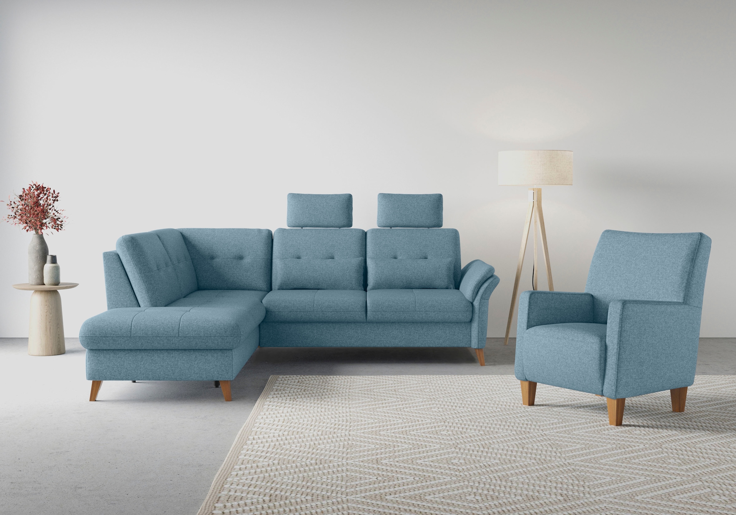 sit&more Ecksofa »Göteborg« inkl. Sitztiefenverstellung, wahlweise mit Bett günstig online kaufen