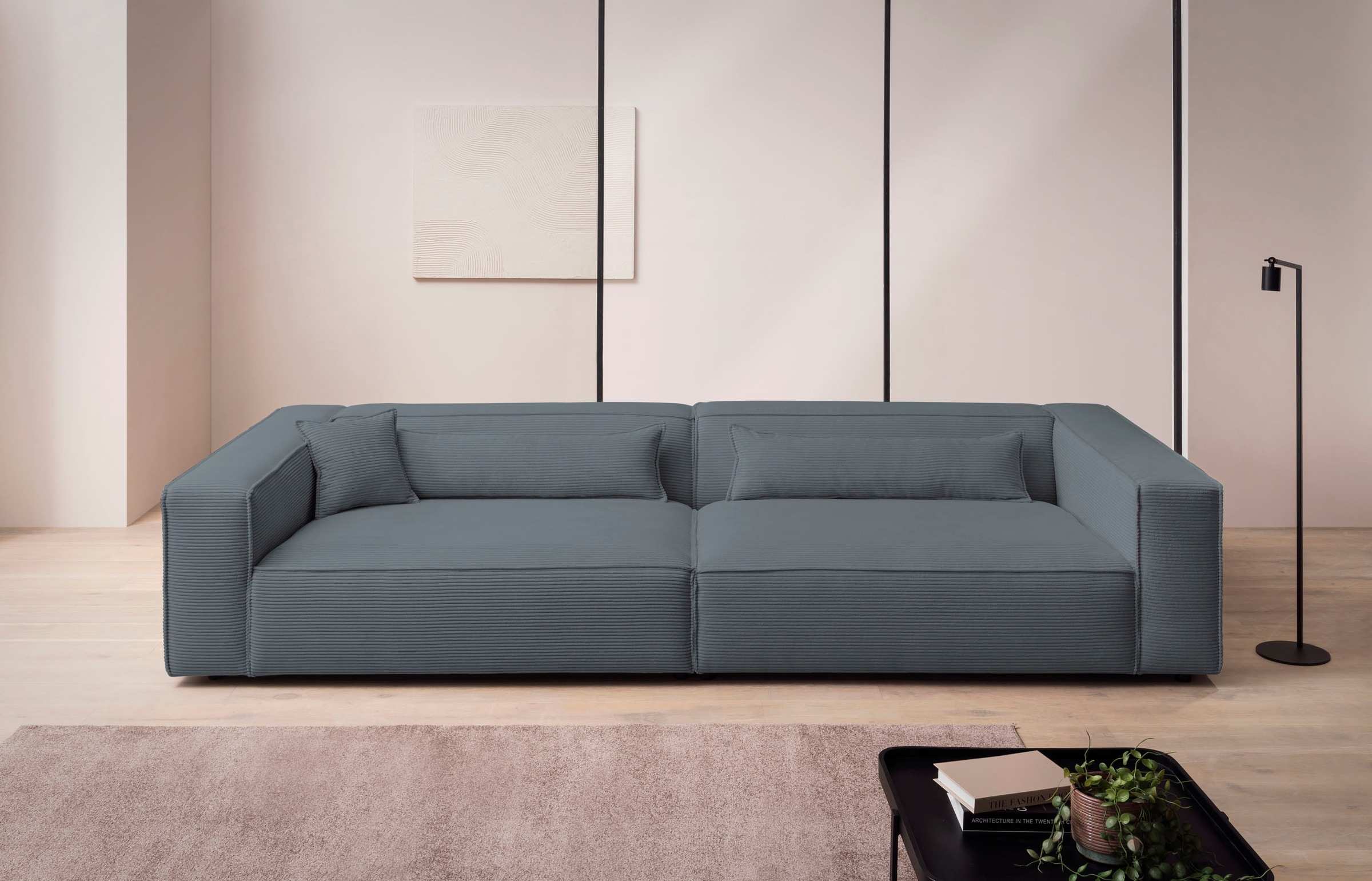 LeGer Home by Lena Gercke 3-Sitzer »PIARA, XXL Sofa mit Kedernaht, Big-Sofa günstig online kaufen
