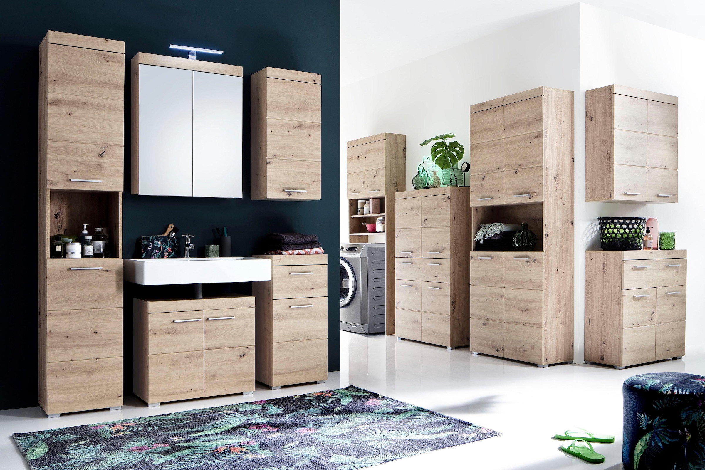 INOSIGN Spiegelschrank »Avena«, Badezimmerschrank wahlweise mit LED-Beleuchtung - (B/T/H) 60/17/77 cm