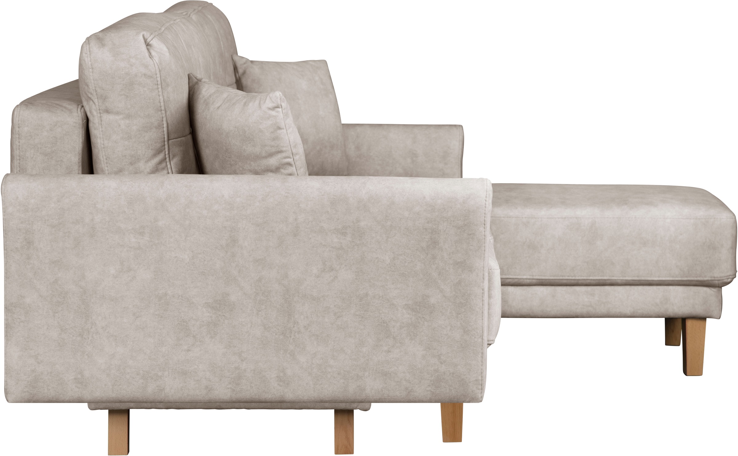 Home affaire Ecksofa »TRIPLO optionale Schlafsofa mit Bettkasten, Maße B/T/H: 234/164/89 cm«, L-Form wahlweise mit Bettfunktion - Liegefläche 132x210 cm