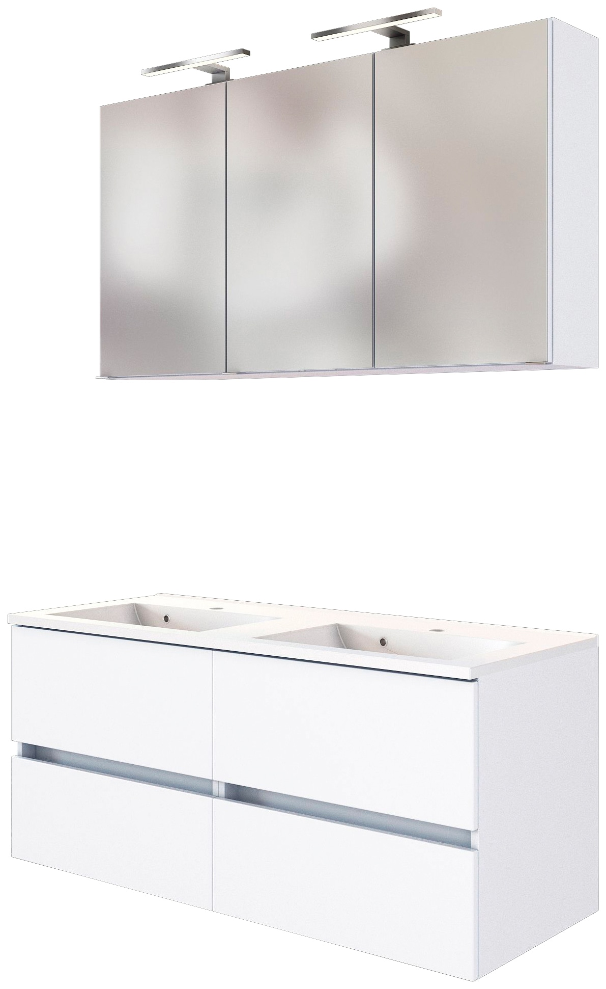 welltime Badmöbel-Set »Baabe«, (Set, 2 St.), Breite 120 cm, inkl. Mineralgu günstig online kaufen