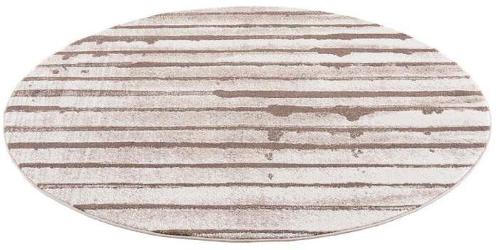 Carpet City Teppich »Moda«, rund, 11 mm Höhe, Kurzflor, Streifen-Muster, Weicher Flor