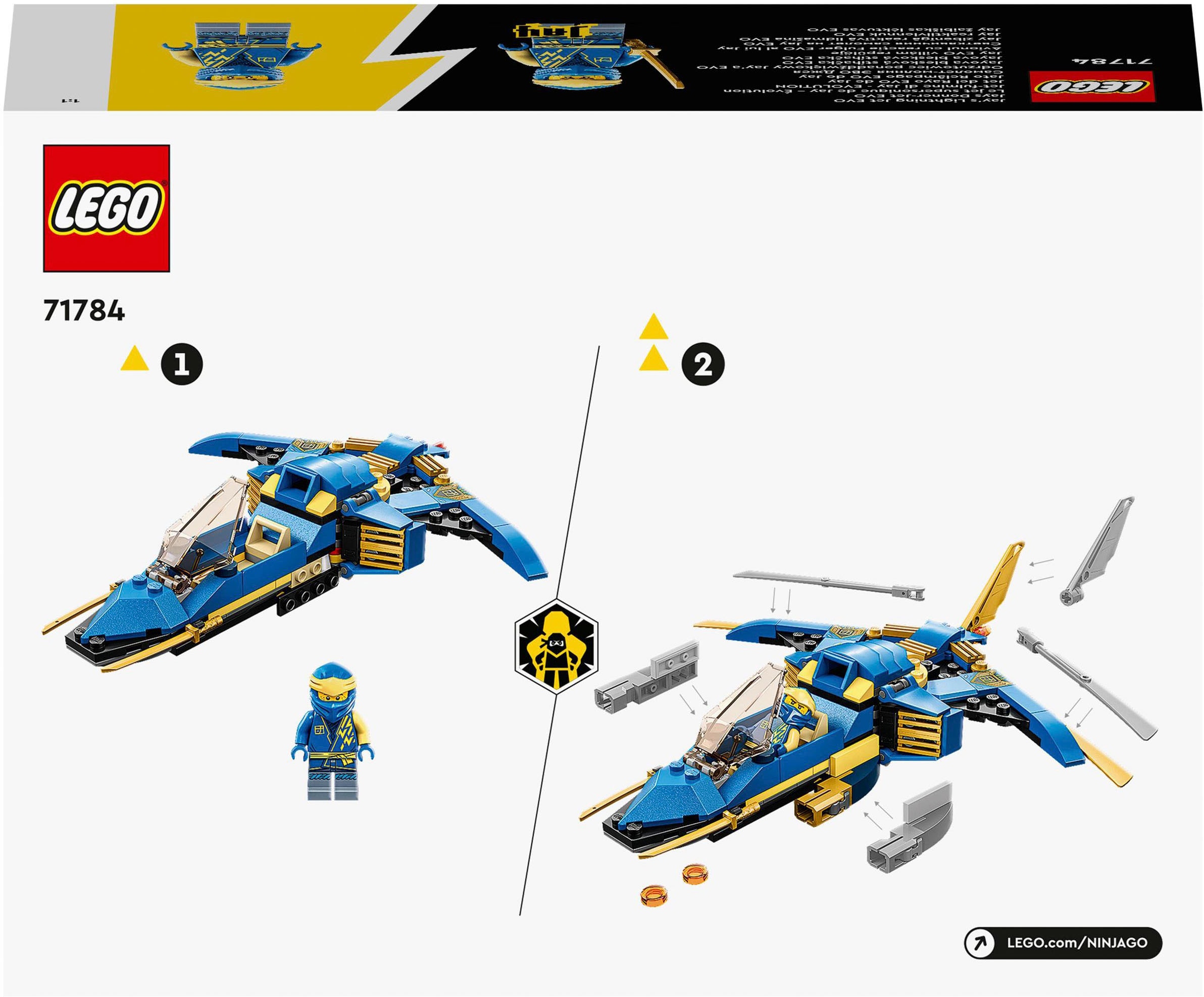 LEGO® Konstruktionsspielsteine »Jays Donner-Jet EVO (71784), LEGO® NINJAGO«, (146 St.), Made in Europe