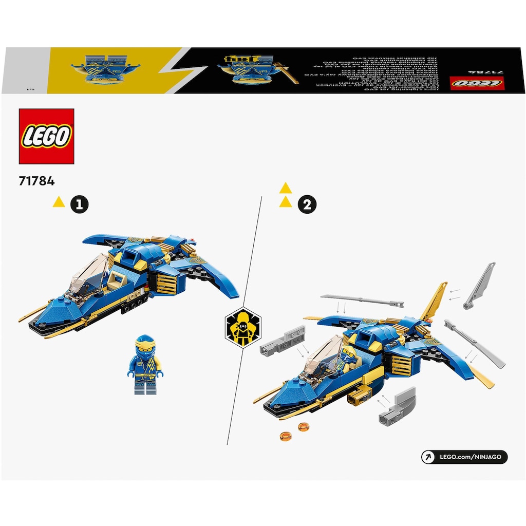 LEGO® Konstruktionsspielsteine »Jays Donner-Jet EVO (71784), LEGO® NINJAGO«, (146 St.)