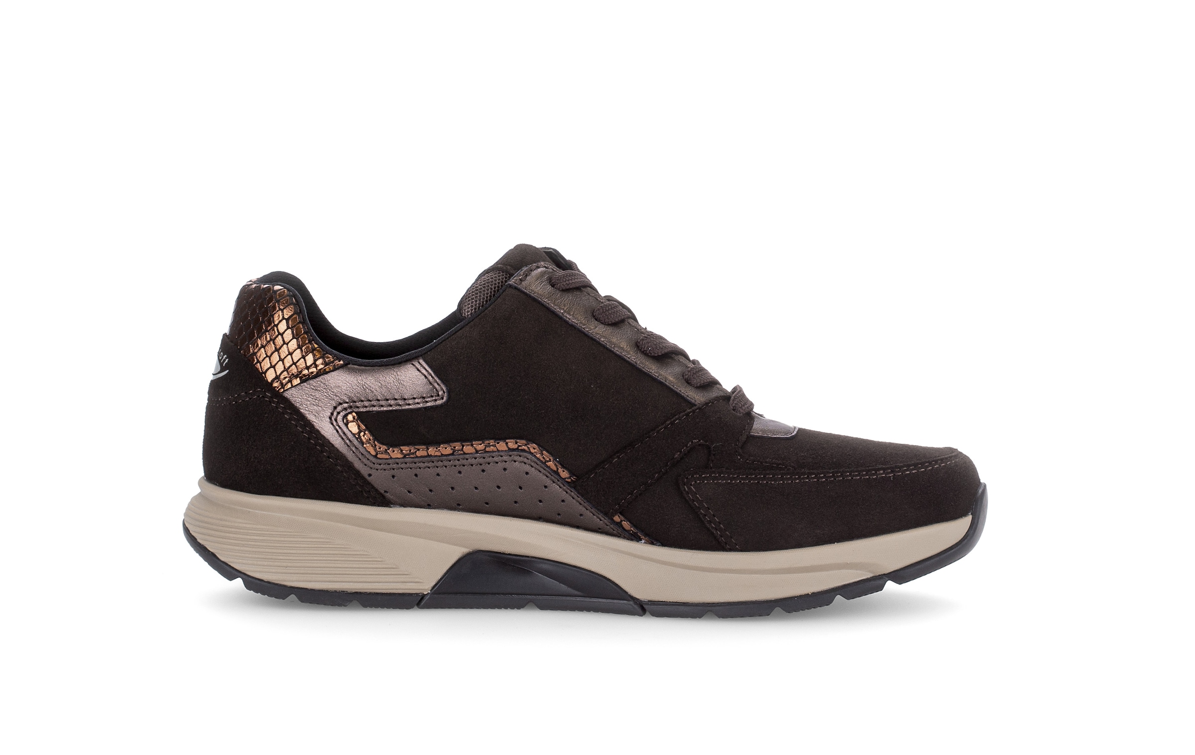 rollingsoft Keilsneaker  Halbschuh, Schnürer mit Kontrastbesätzen