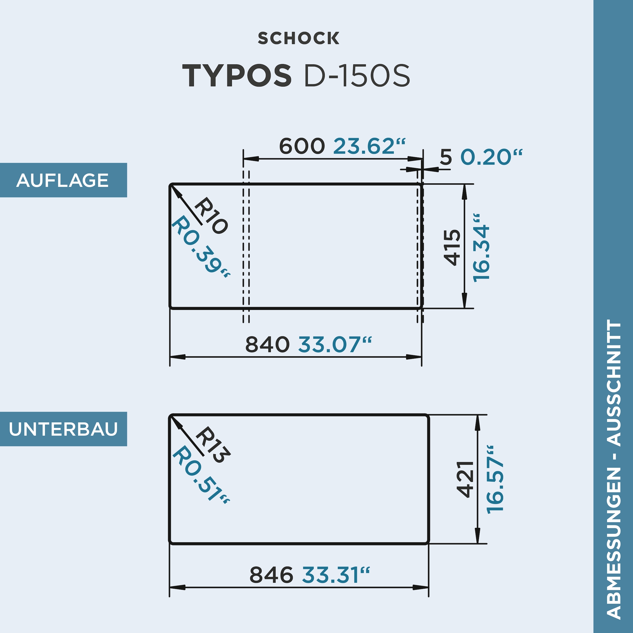 Schock Granitspüle »Typos DS«, mit Restebecken