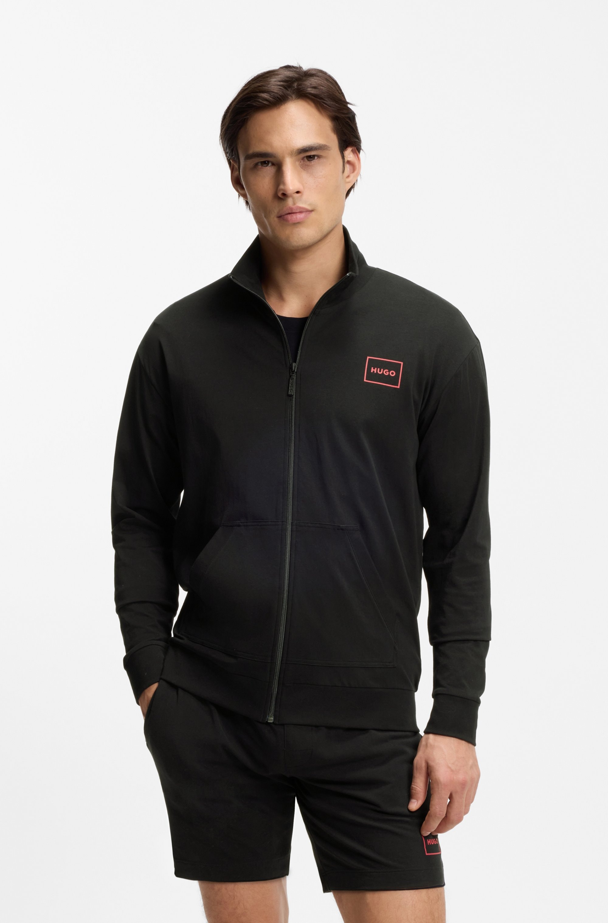 HUGO Underwear Sweatjacke »Laze Zip Jacket« mit seitlichen Taschen