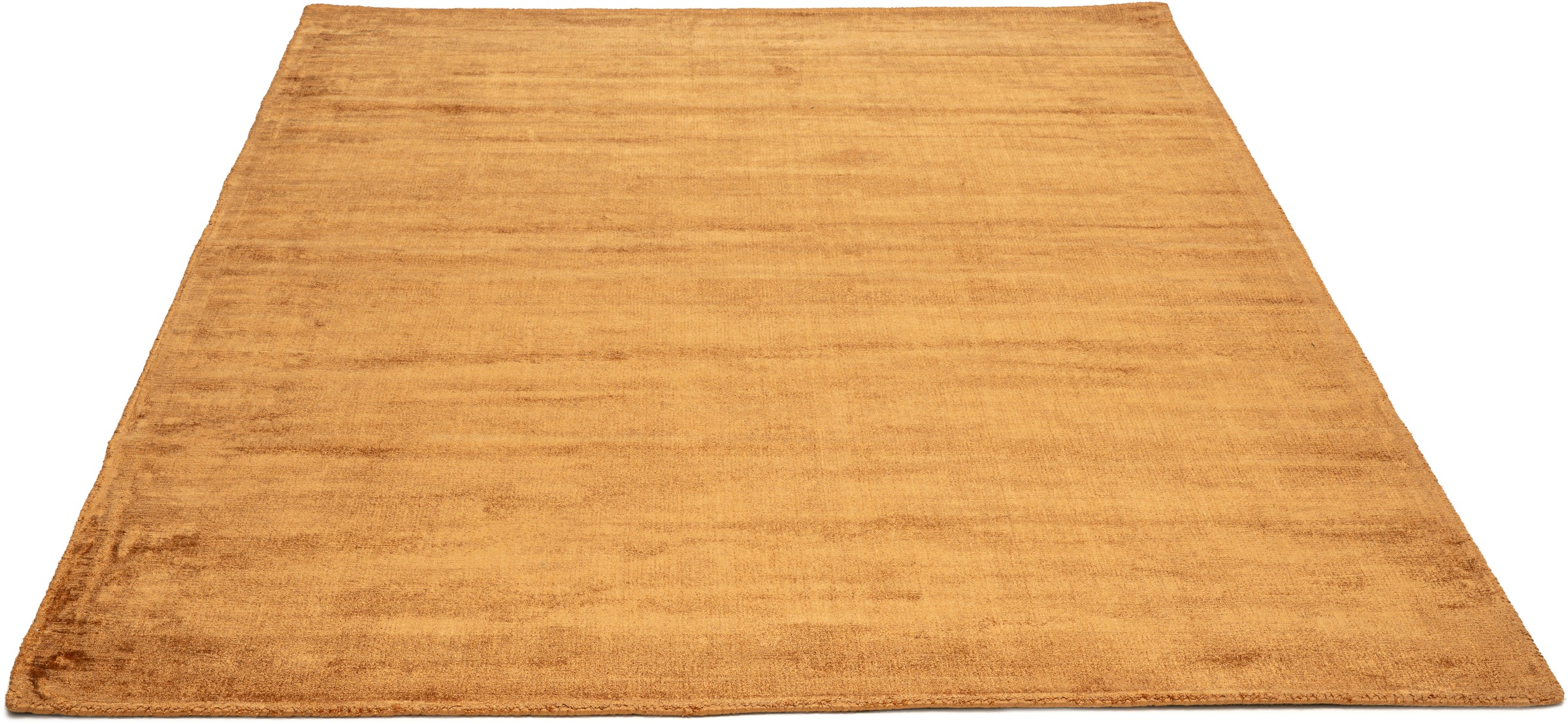 TOM TAILOR HOME Teppich »Shine uni«, rechteckig, 8 mm Höhe, Handweb Teppich, 100% Viskose, handgewebt, mit elegantem Schimmer