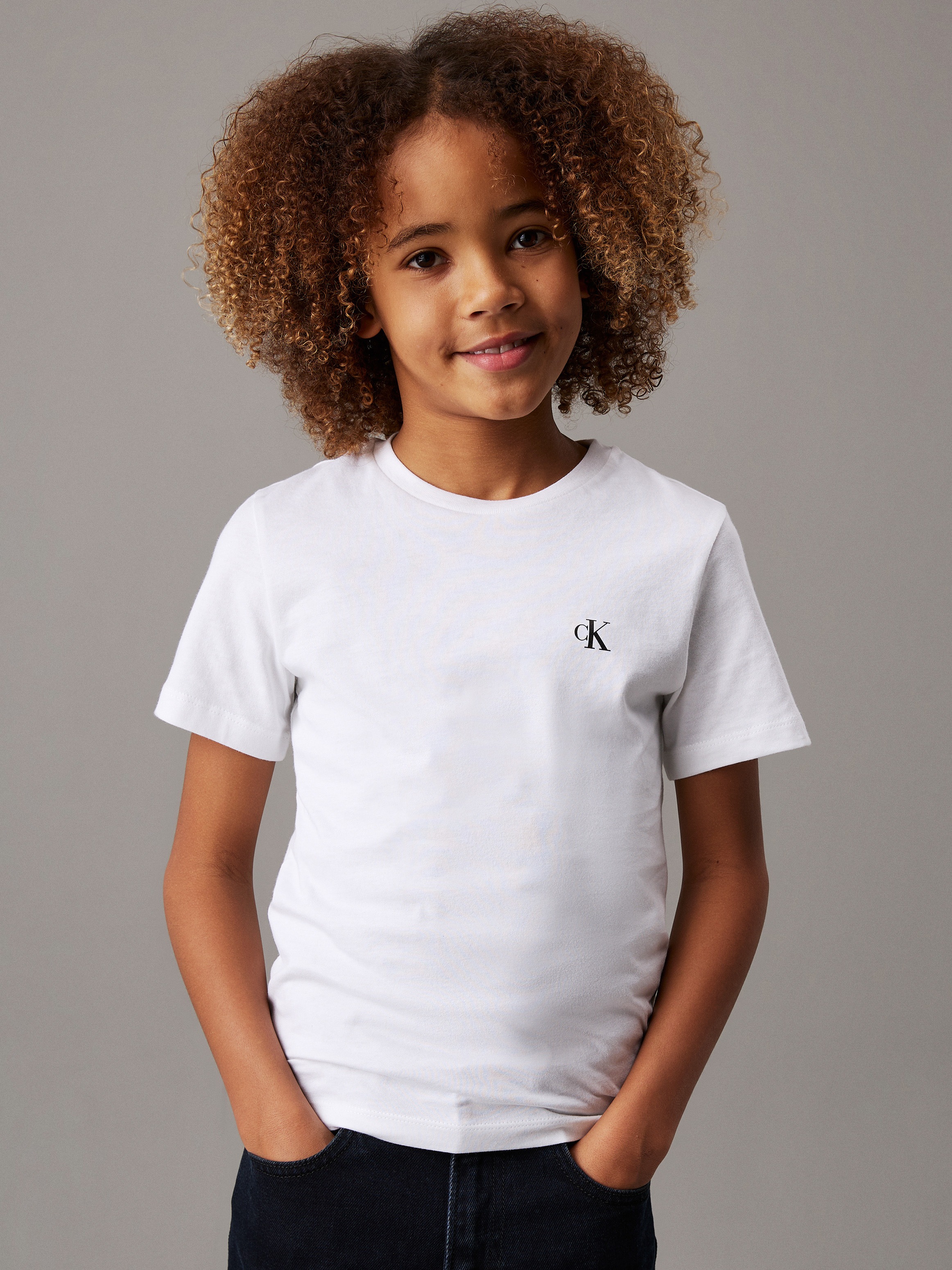 Calvin Klein Jeans T-Shirt »2-PACK MONOGRAM TOP«, (2 tlg.), für Kinder bis 16 Jahre mit Logoprägung