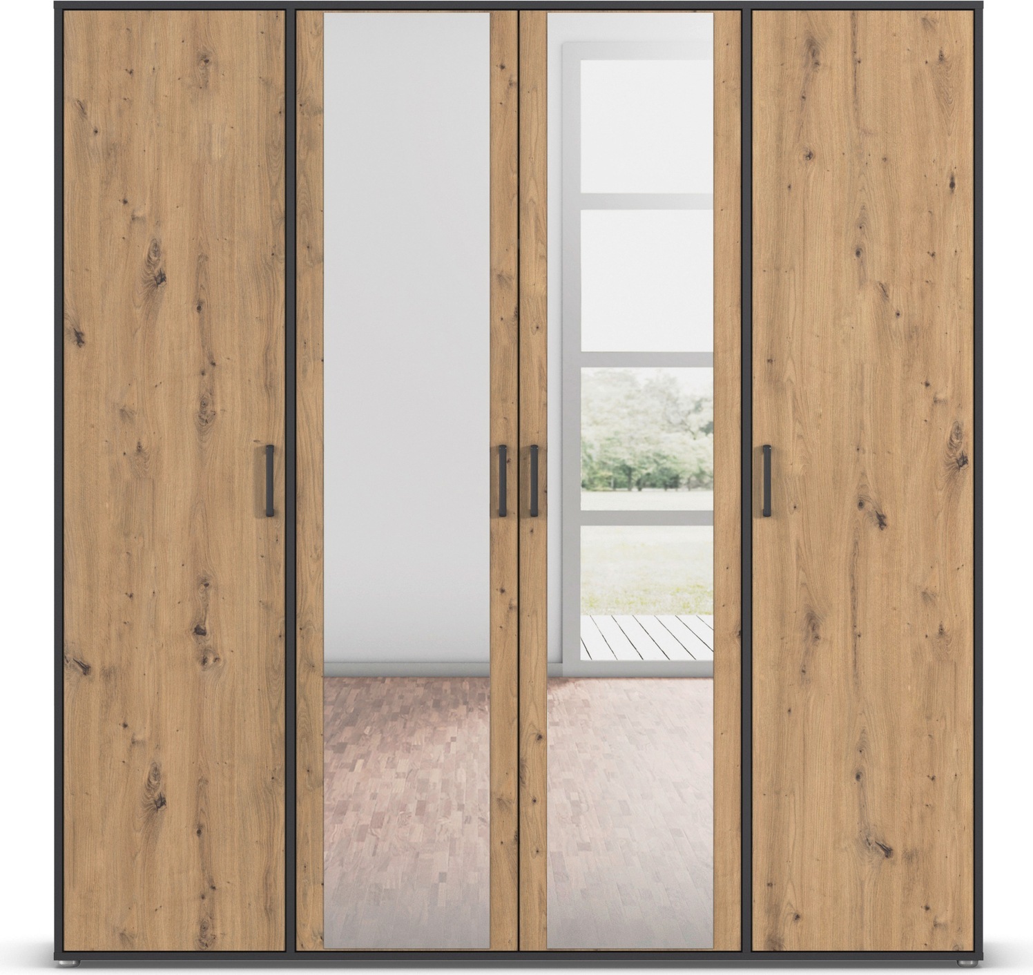 rauch Drehtürenschrank »Kleiderschrank Schrank Garderobe Wäscheschrank VOYA günstig online kaufen