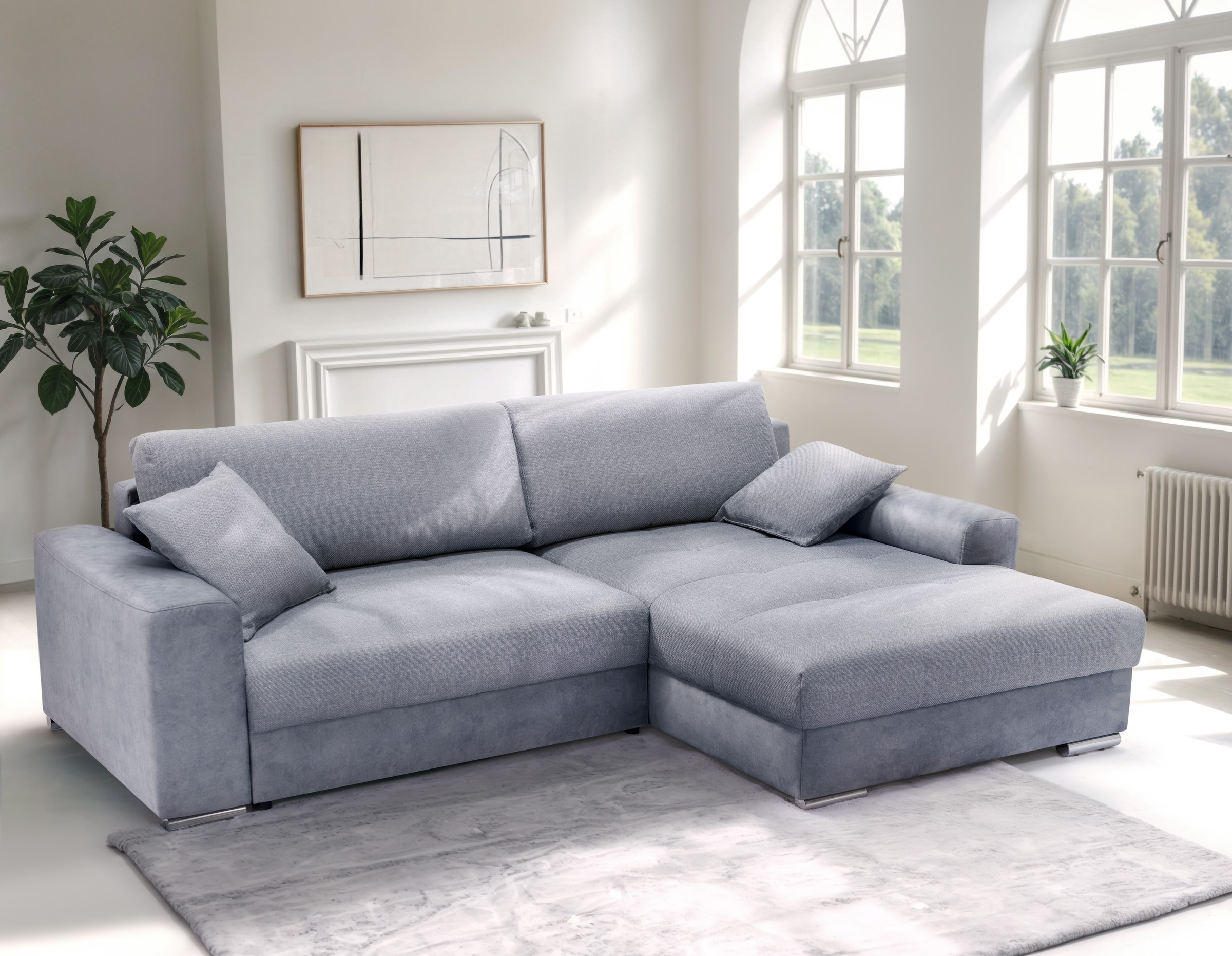 exxpo - sofa fashion Ecksofa »Larnaca, inkl. Bettfunktion und Bettkasten, b günstig online kaufen