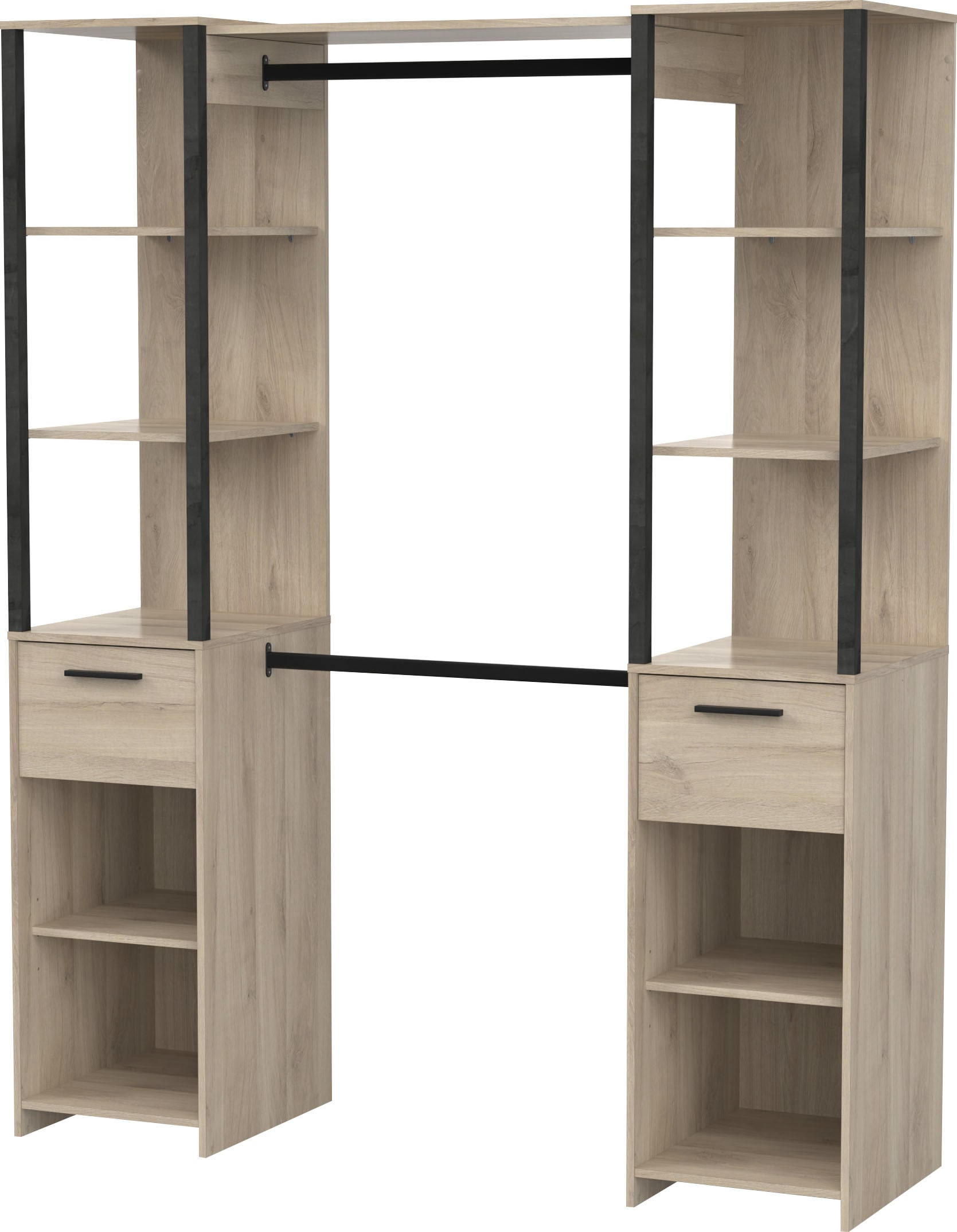 Demeyere GROUP Vorhang-Schrank »Gary« B/H/T ca. 160/200/50cm,  platzsparendes Design,