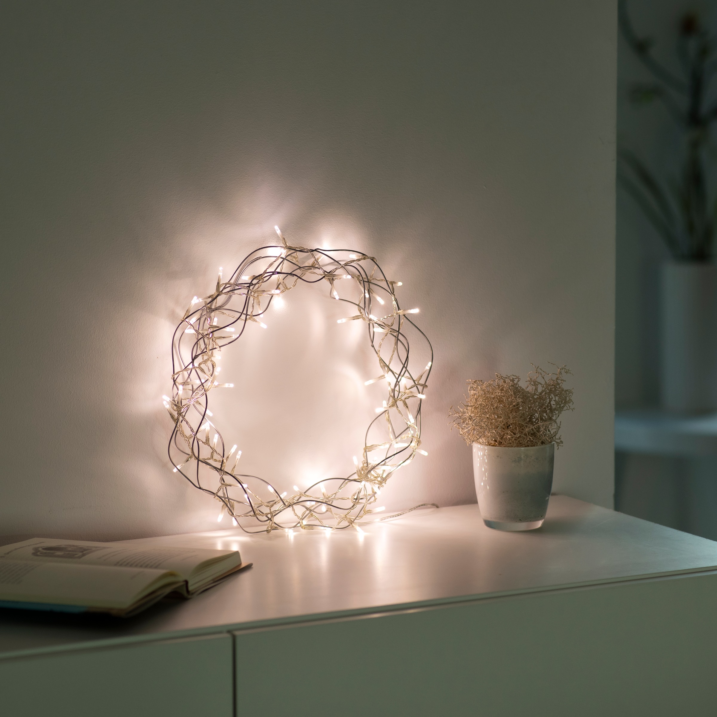 Leuchten Direkt LED Dekolicht »Dekokranz, Ø ca. 30 cm«, mit LED Beleuchtung, IP44