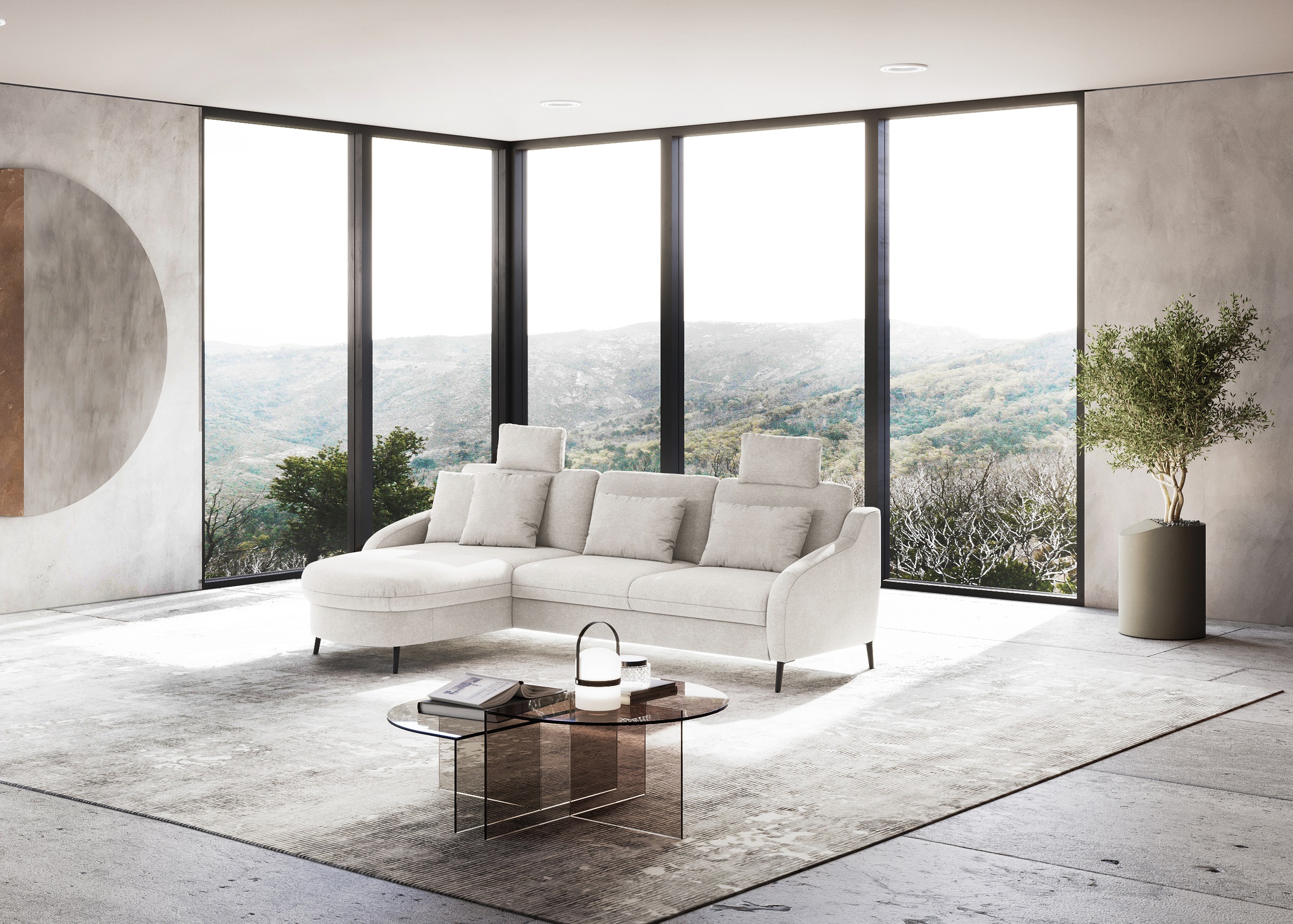 sit&more Ecksofa »Soul L-Form«, wahlweise mit Bettfunktion