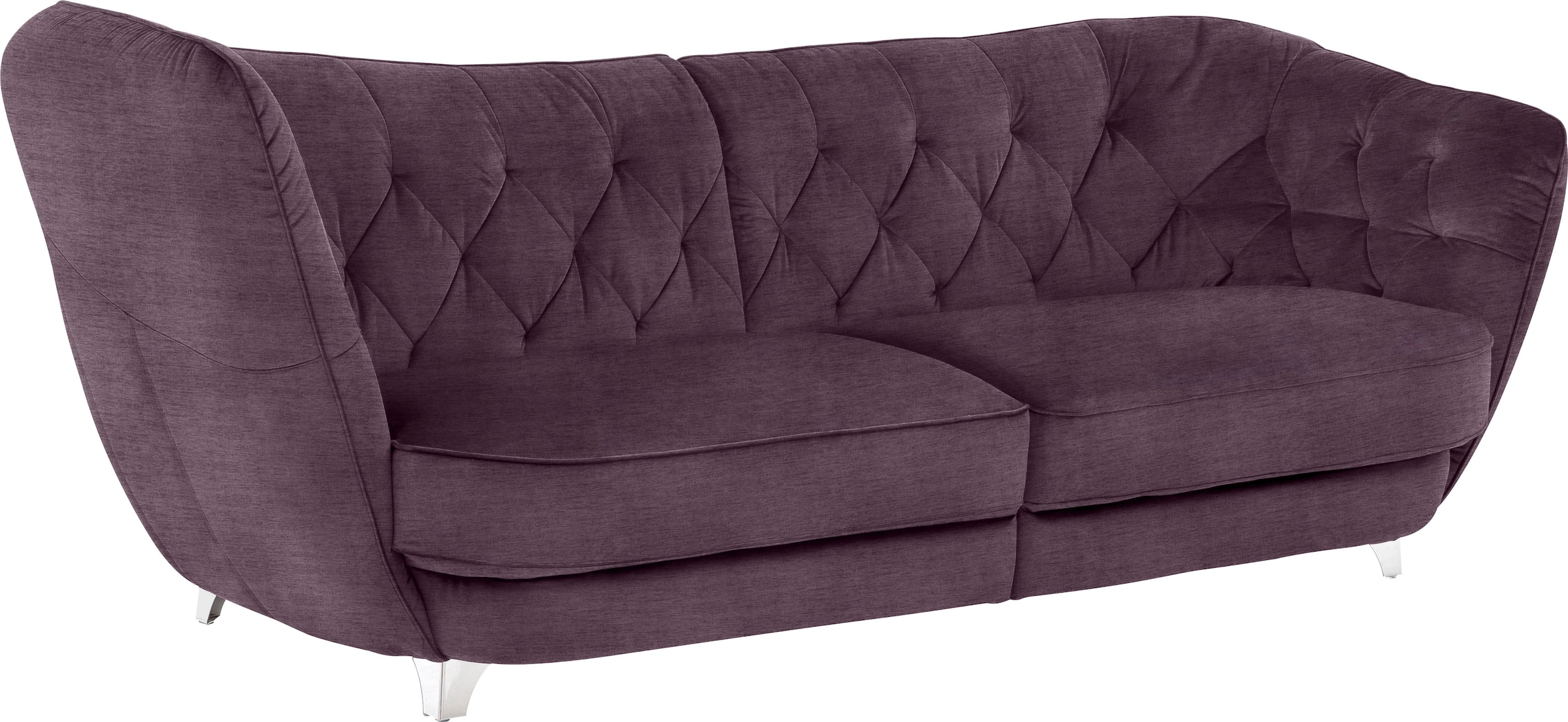 Leonique Big-Sofa »Retro«, stylischer Hochlehner günstig online kaufen