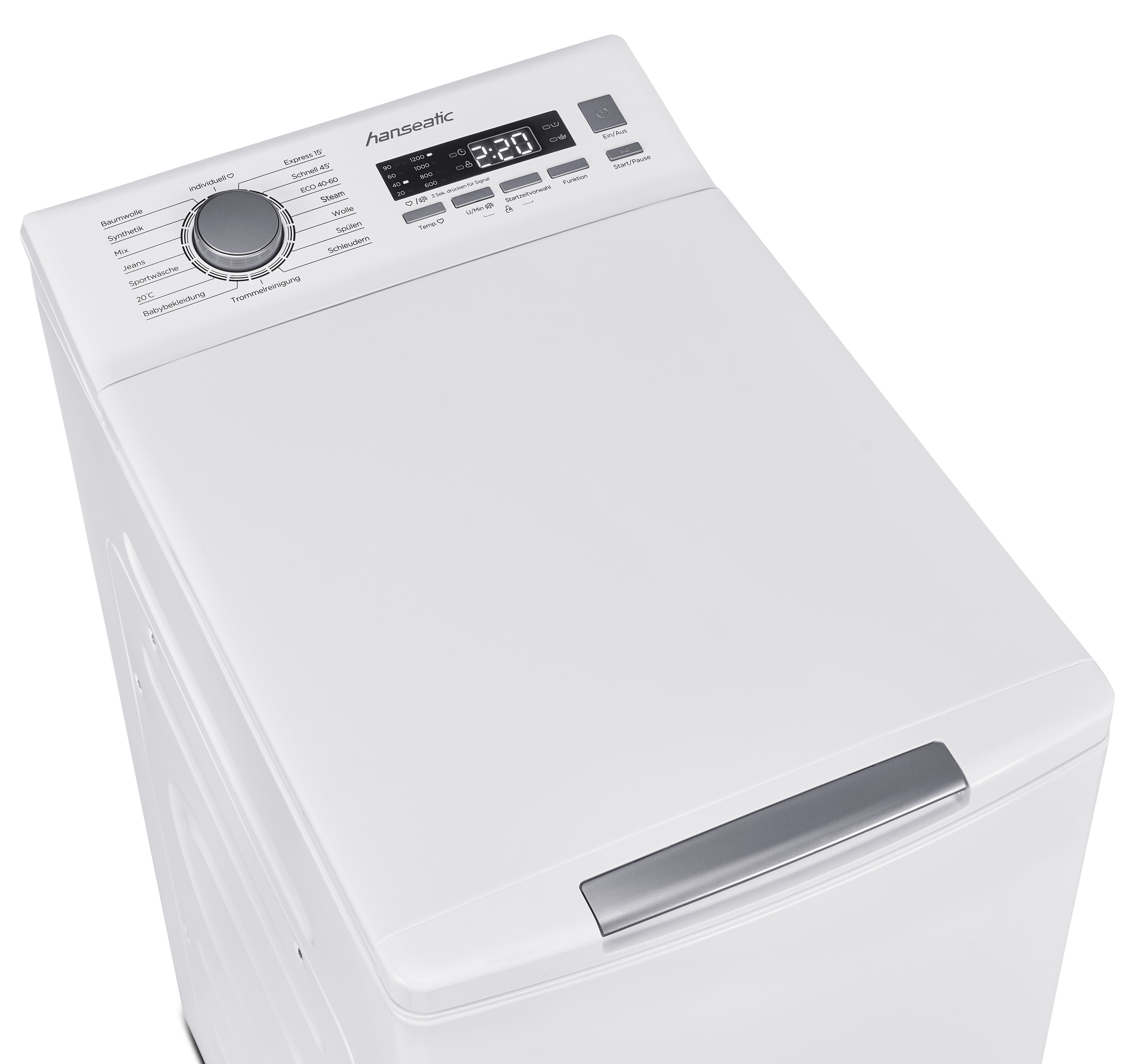 Hanseatic Waschmaschine Toplader »HTW612C«, 6,0 kg, 1200 U/min günstig online kaufen