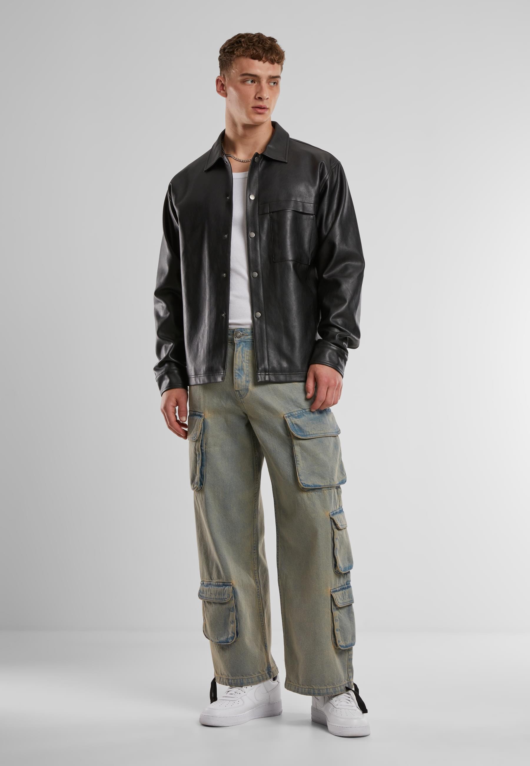 URBAN CLASSICS Cargohose »Urban Classics Multi Pocket Denim Cargo«